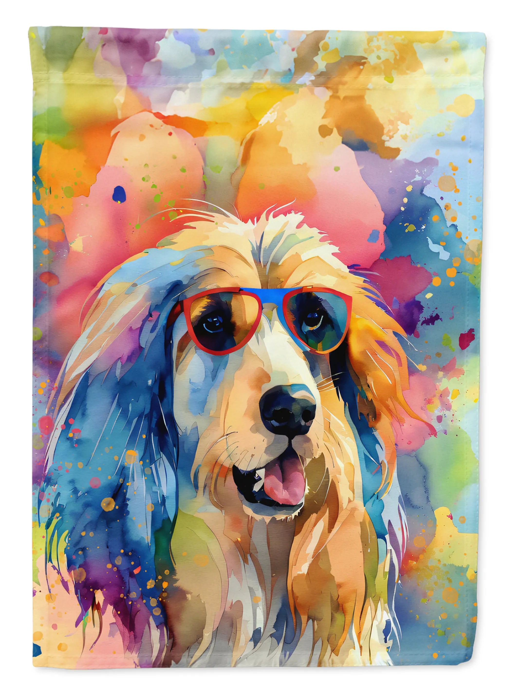 Hippie Dawg Decorative Flag - Size: GARDEN SIZE | Pack Of: 1 | Collection name: Hippie dawg