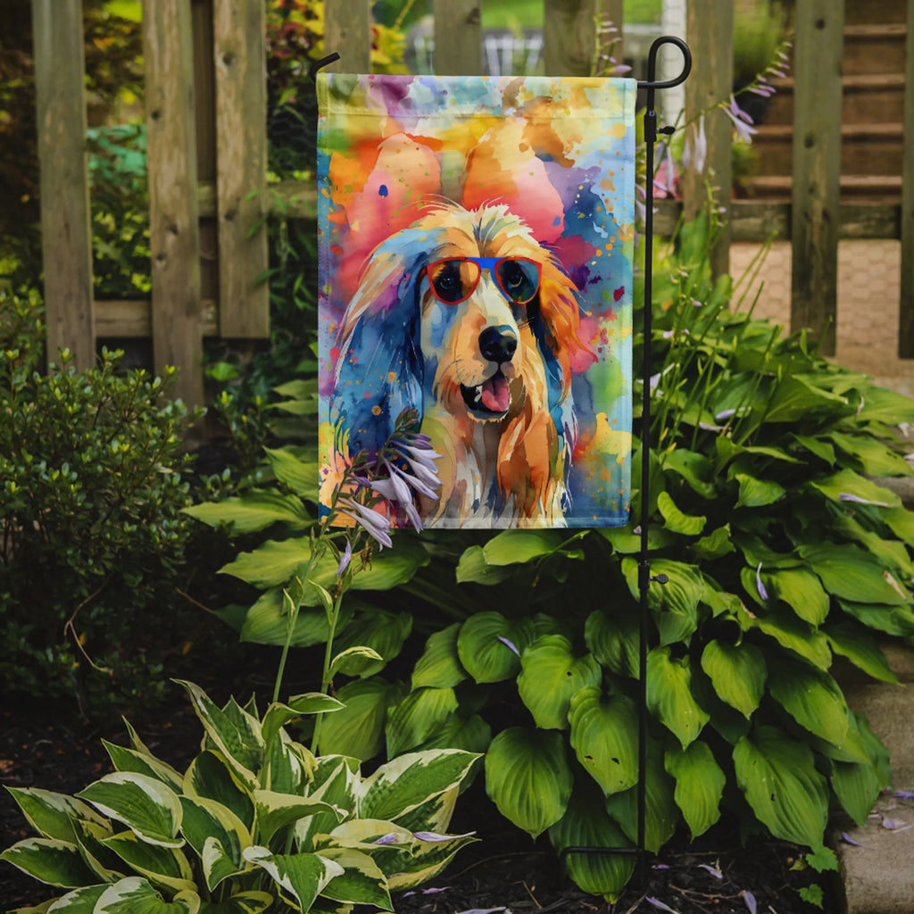 Hippie Dawg Decorative Flag - Size: GARDEN SIZE | Pack Of: 1 | Collection name: Hippie dawg