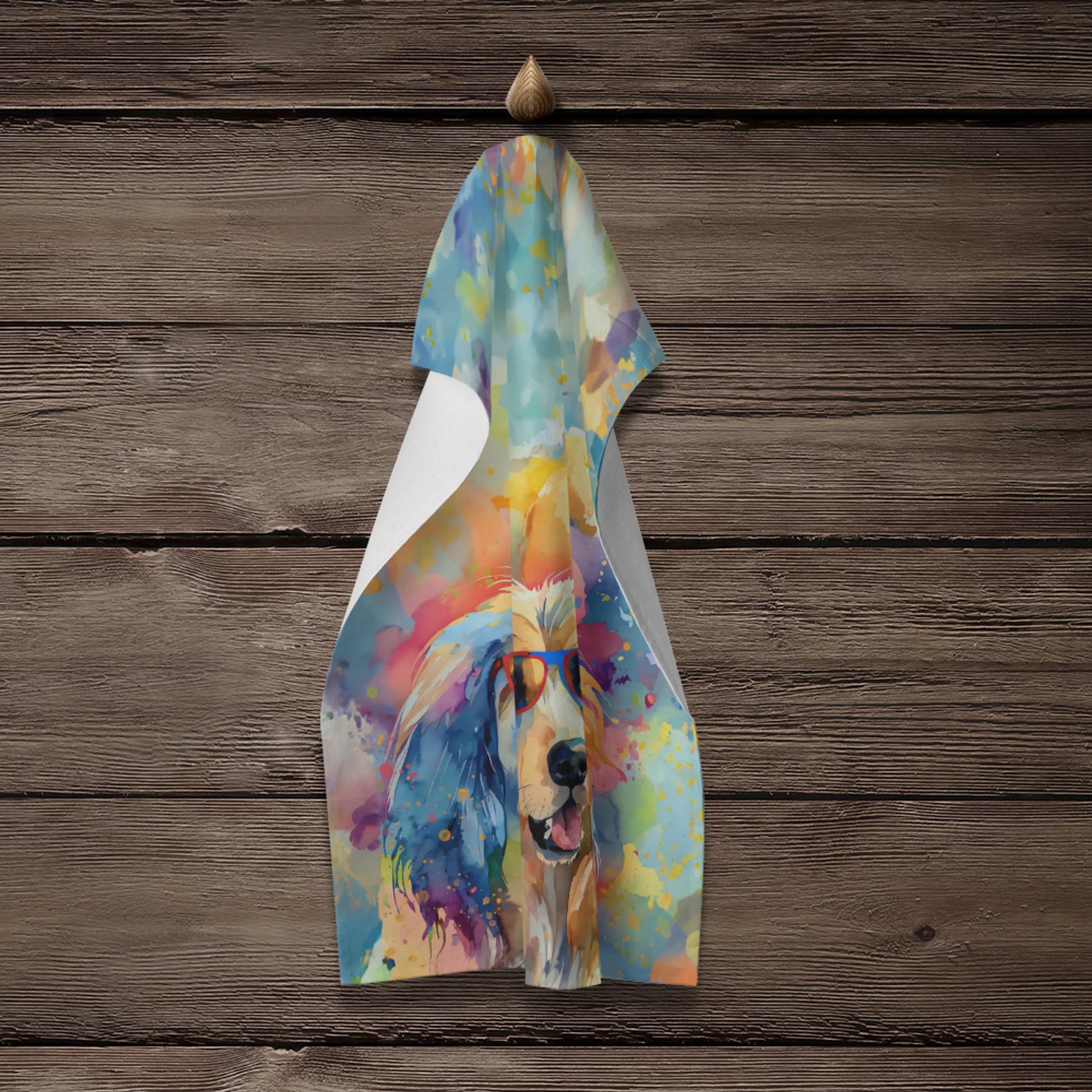 Hippie Dawg Kitchen Towel - Size: 25HX15W | Pack Of: 1 | Collection name: Hippie dawg