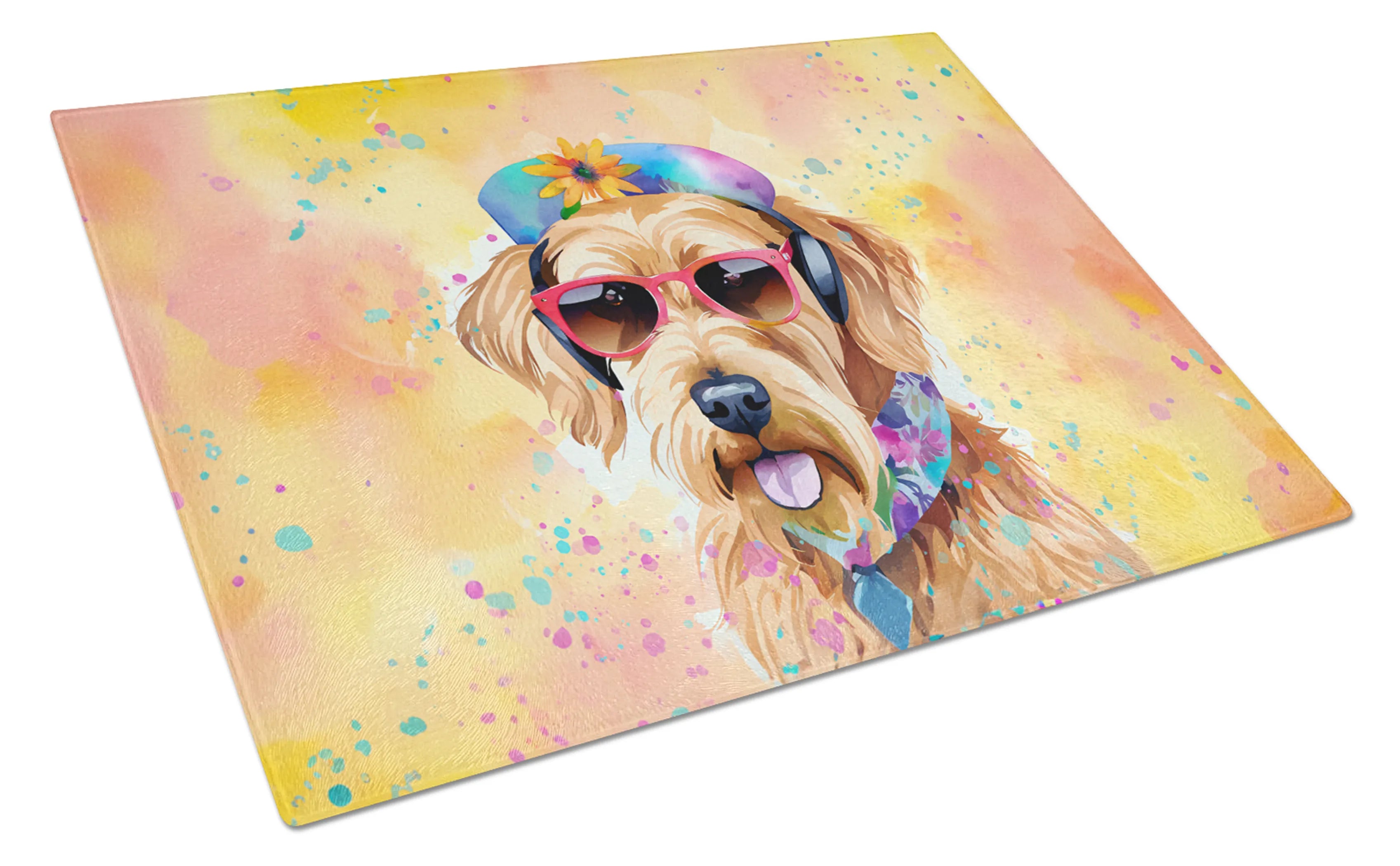 Hippie Dawg Glass Cutting Board - Size: LARGE | Pack Of: 1 | Collection name: Hippie dawg