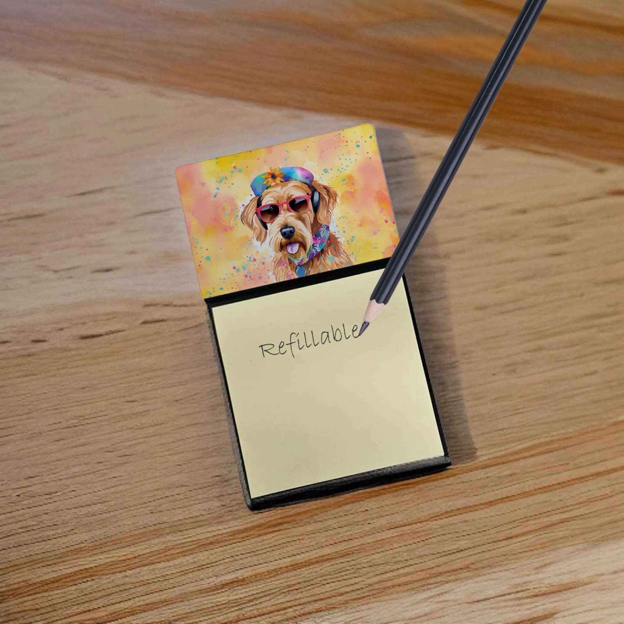 Hippie Dawg Sticky Note Holder - Pack Of: 1 | Collection name: Hippie dawg