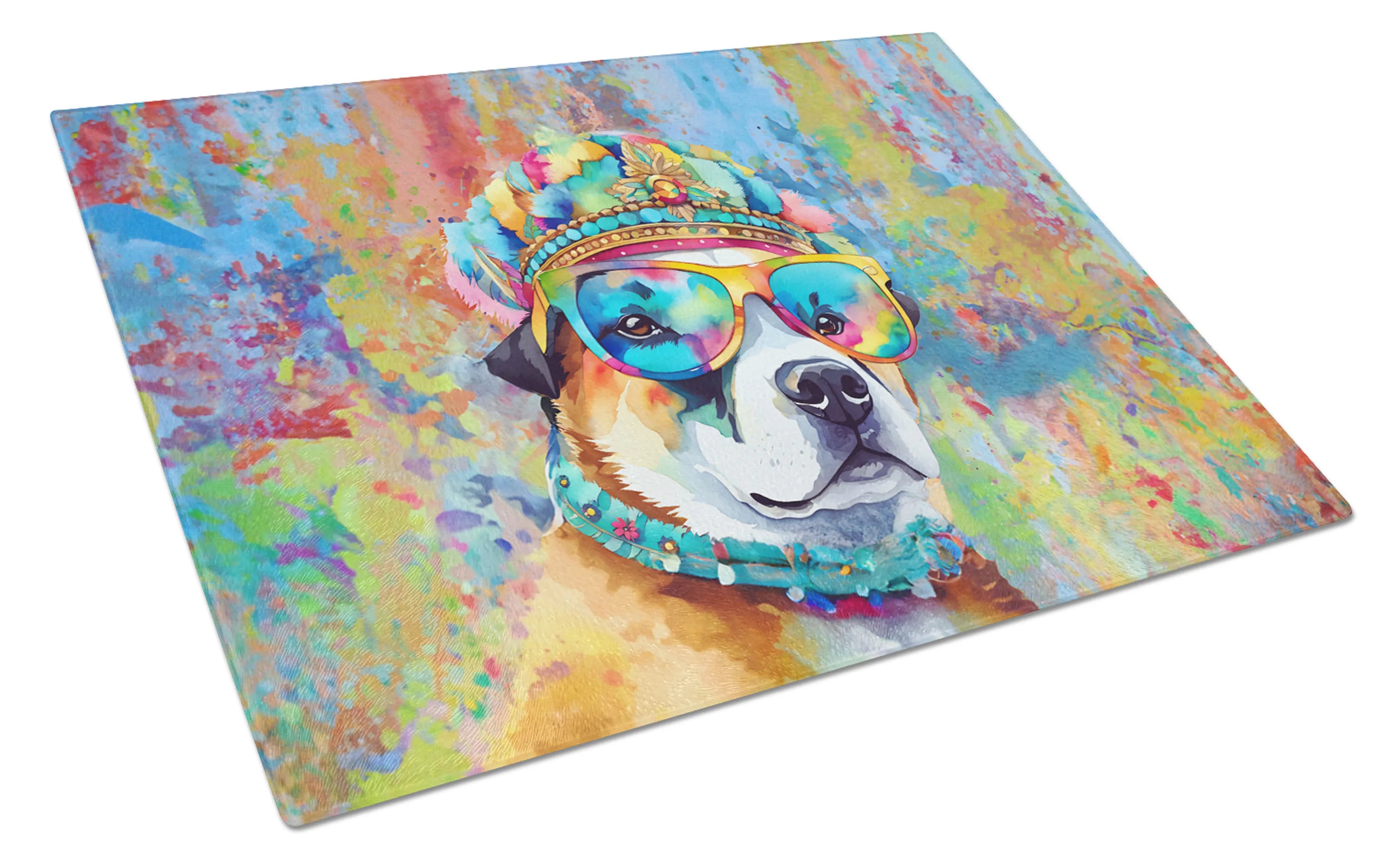 Hippie Dawg Glass Cutting Board - Size: LARGE | Pack Of: 1 | Collection name: Hippie dawg