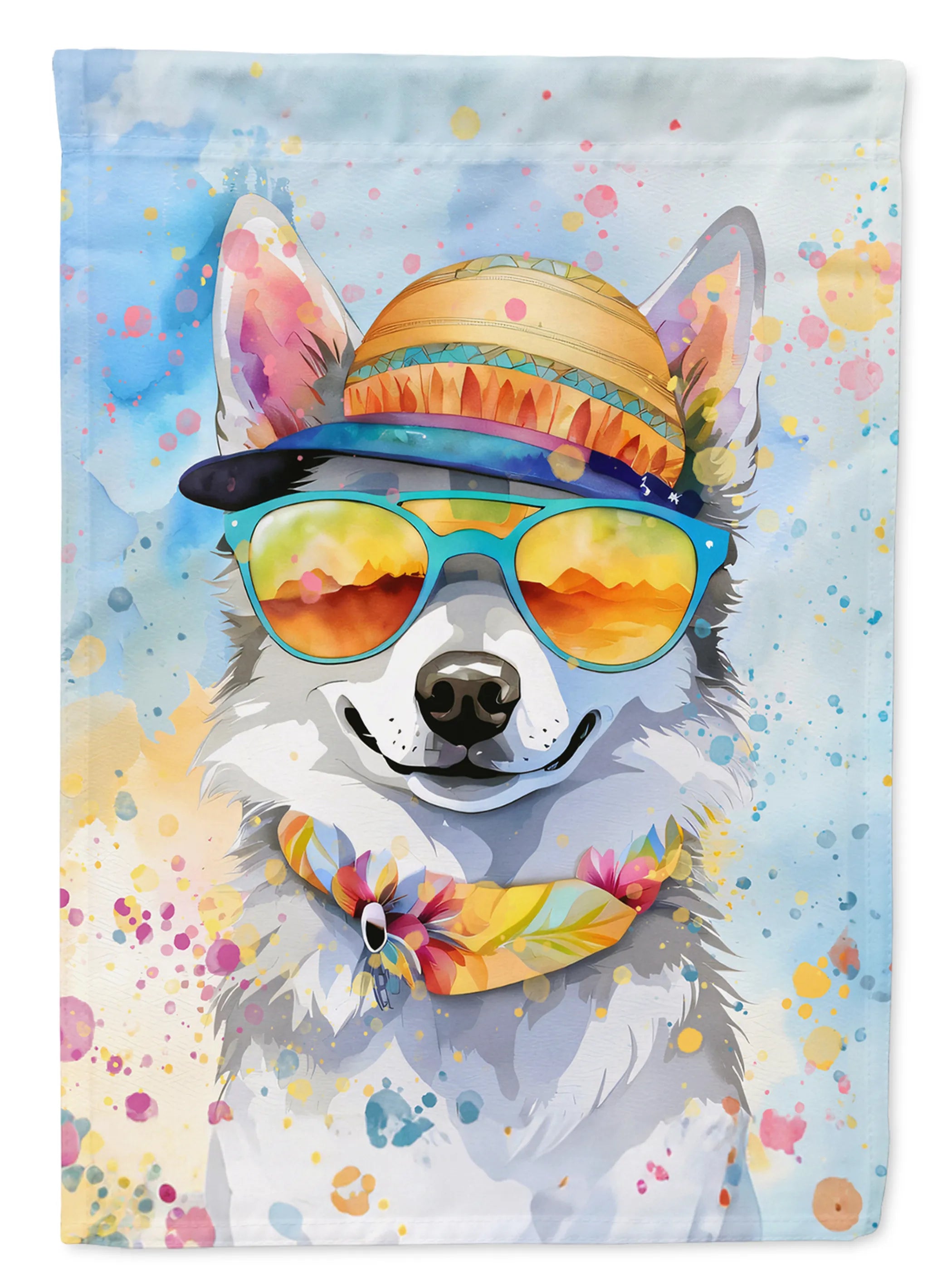 Hippie Dawg Decorative Flag - Size: GARDEN SIZE | Pack Of: 1 | Collection name: Hippie dawg