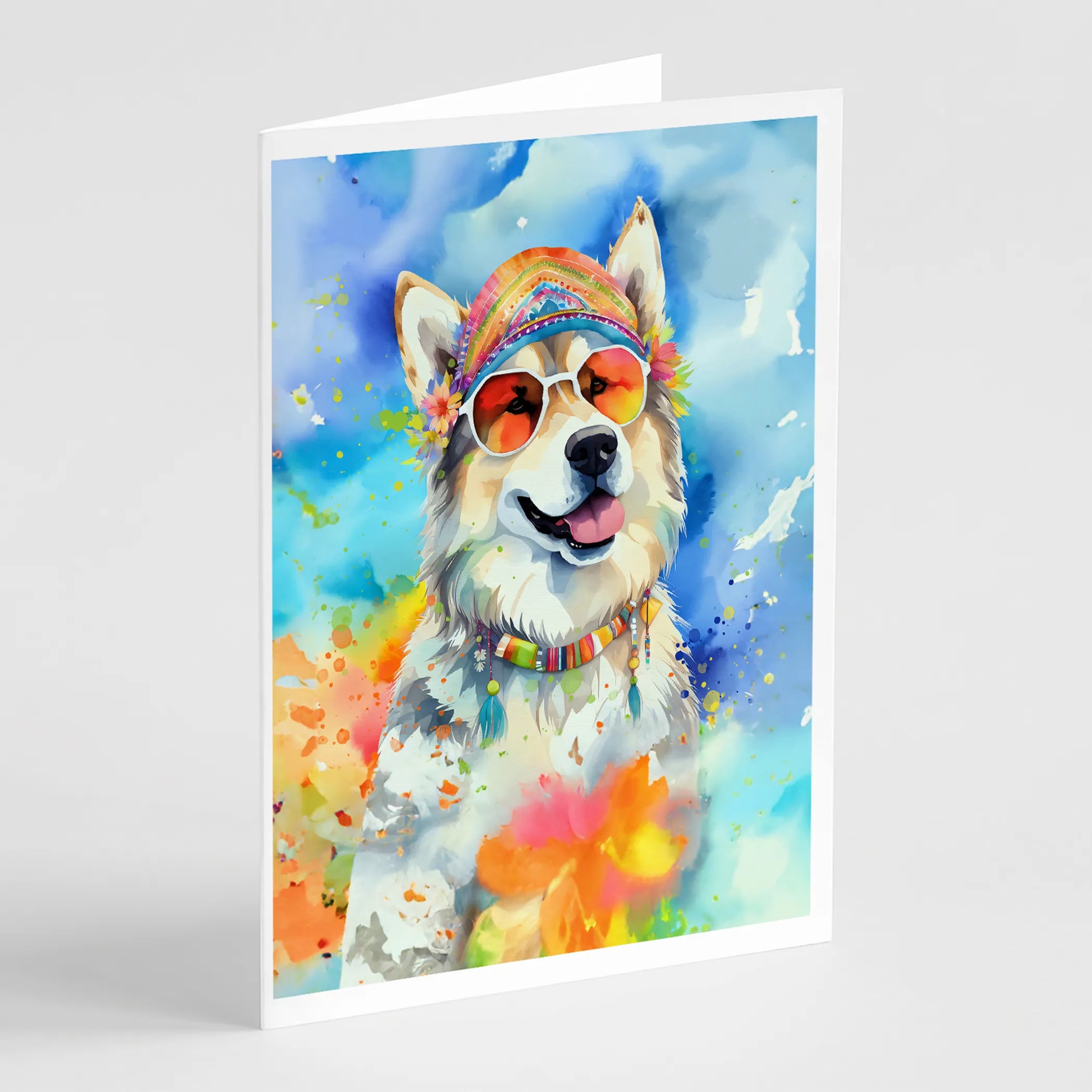 Hippie Dawg Greeting Cards  - Size: 5X7 | Pack Of: 1 | Collection name: Hippie dawg