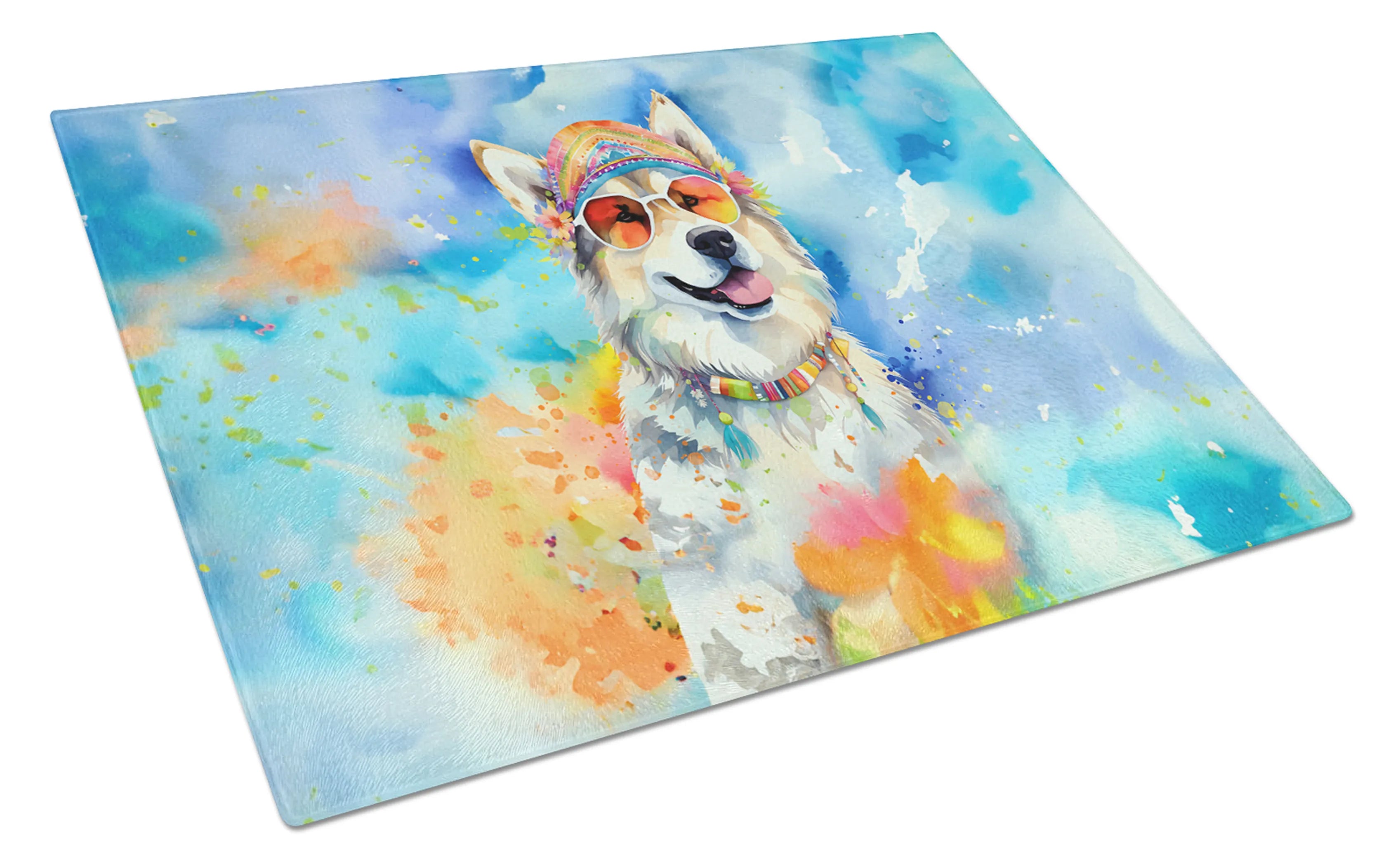 Hippie Dawg Glass Cutting Board - Size: LARGE | Pack Of: 1 | Collection name: Hippie dawg