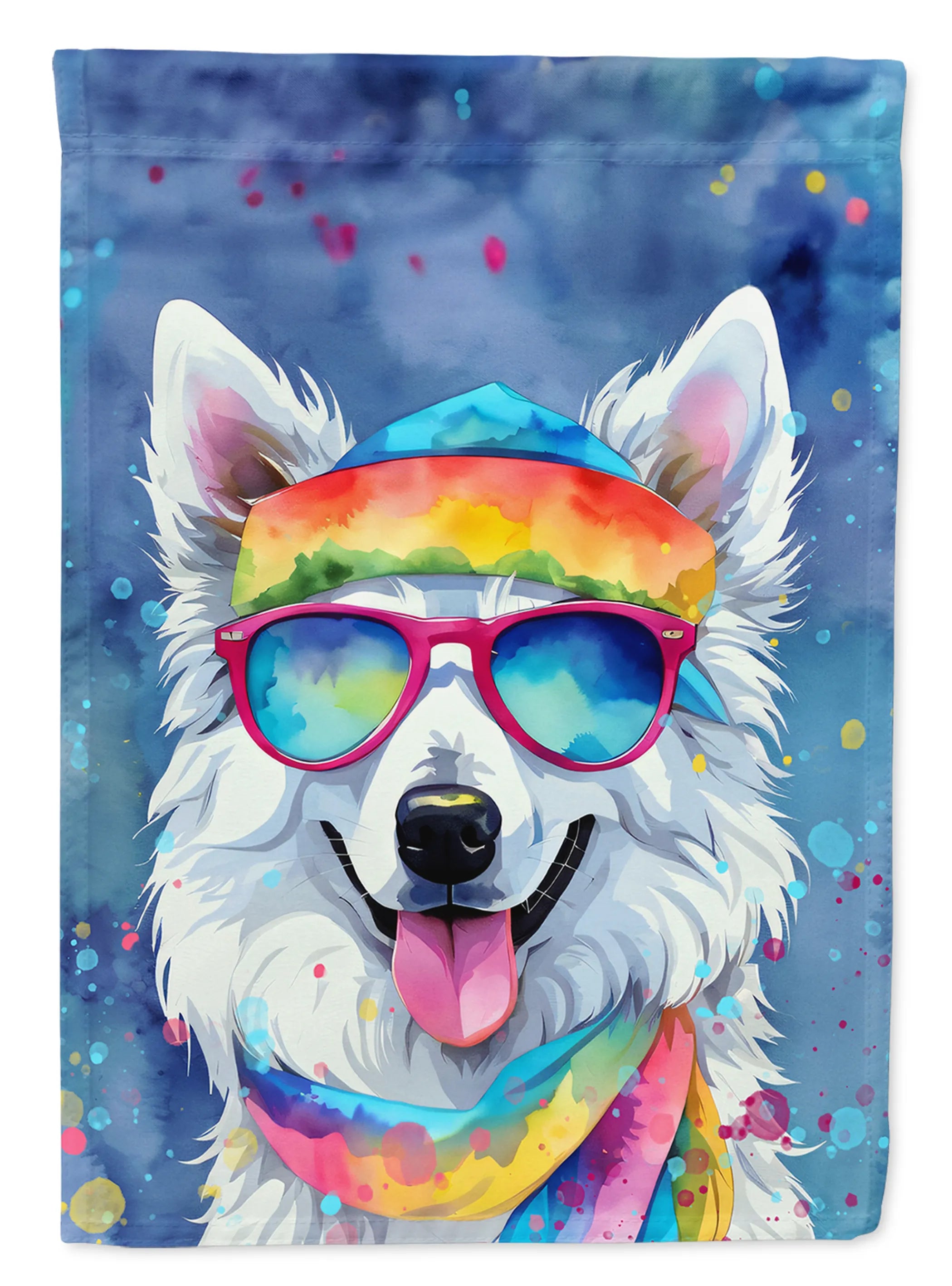 Hippie Dawg Decorative Flag - Size: GARDEN SIZE | Pack Of: 1 | Collection name: Hippie dawg