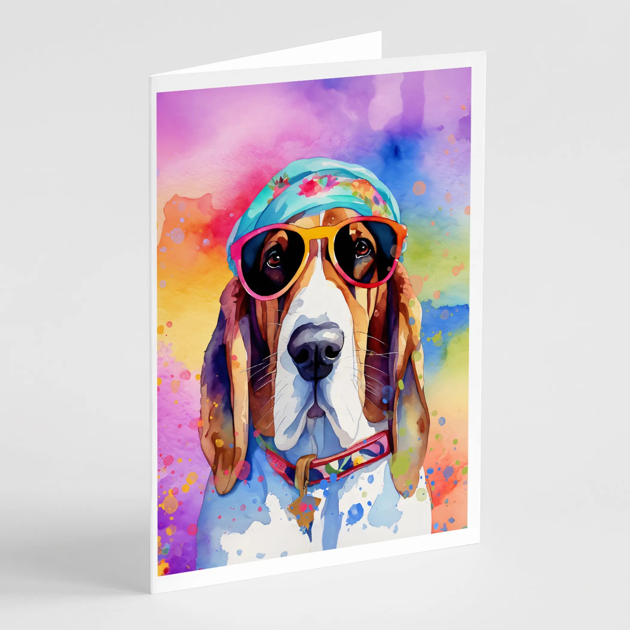 Hippie Dawg Greeting Cards  - Size: 5X7 | Pack Of: 1 | Collection name: Hippie dawg