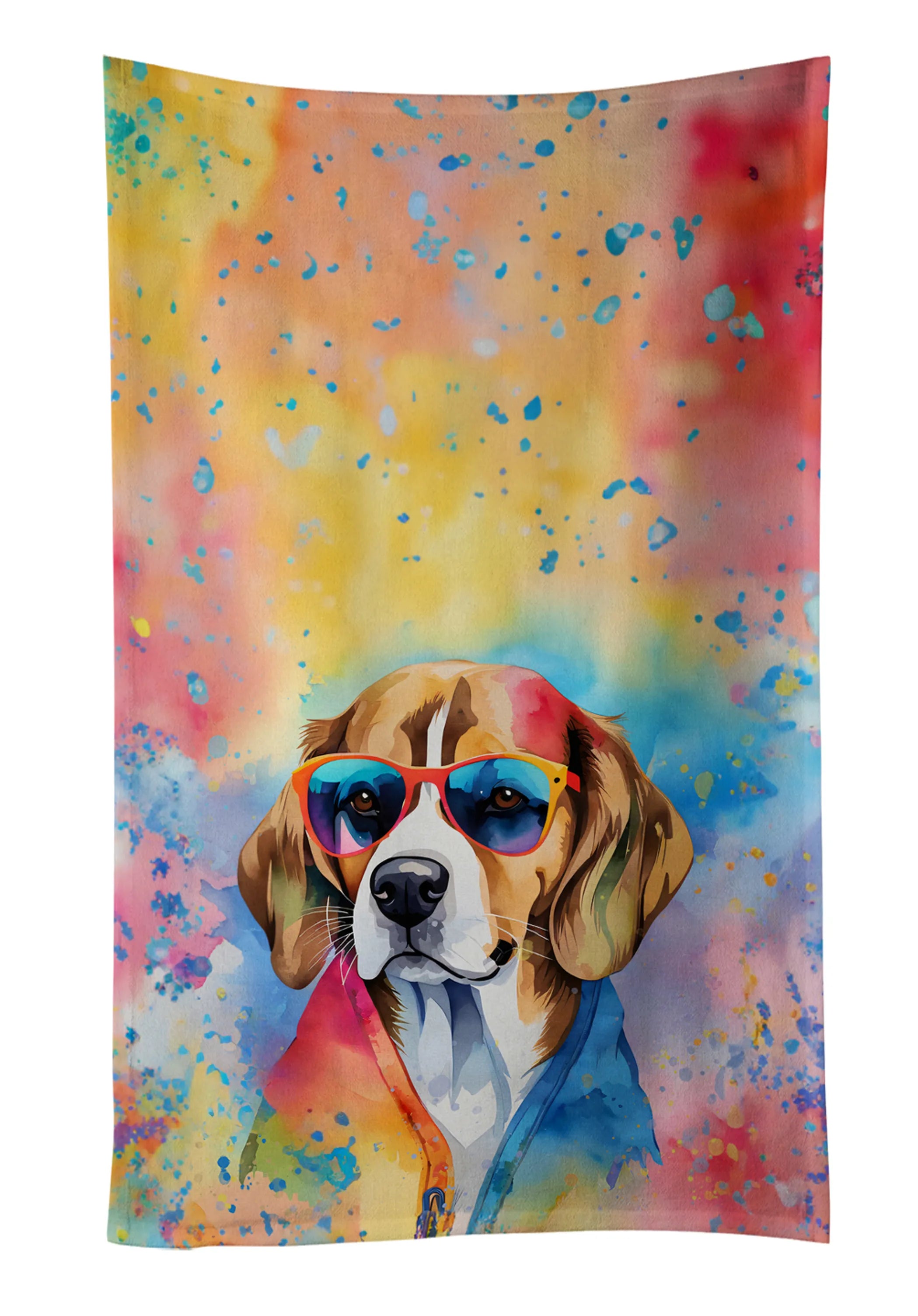 Hippie Dawg Kitchen Towel - Size: 25HX15W | Pack Of: 1 | Collection name: Hippie dawg