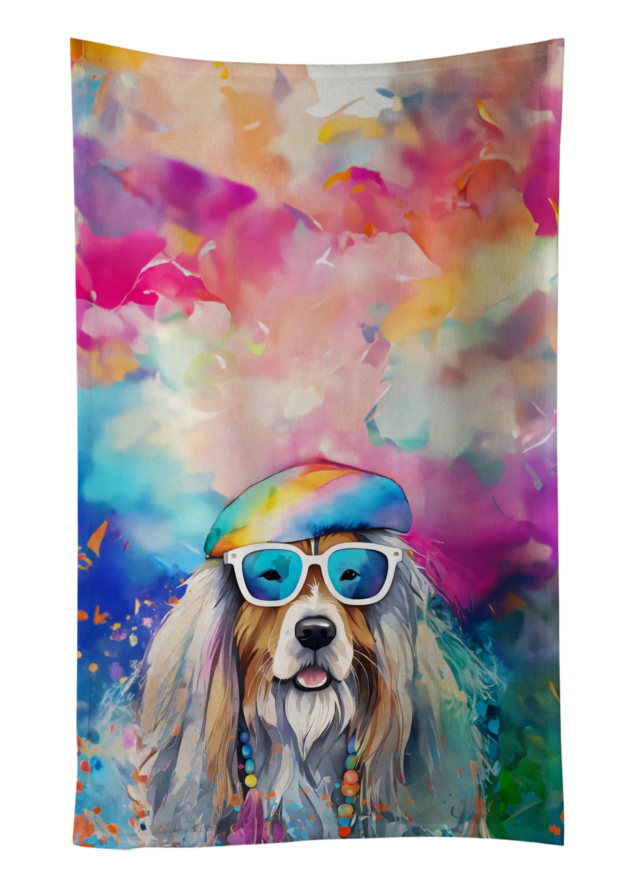 Hippie Dawg Kitchen Towel - Size: 25HX15W | Pack Of: 1 | Collection name: Hippie dawg