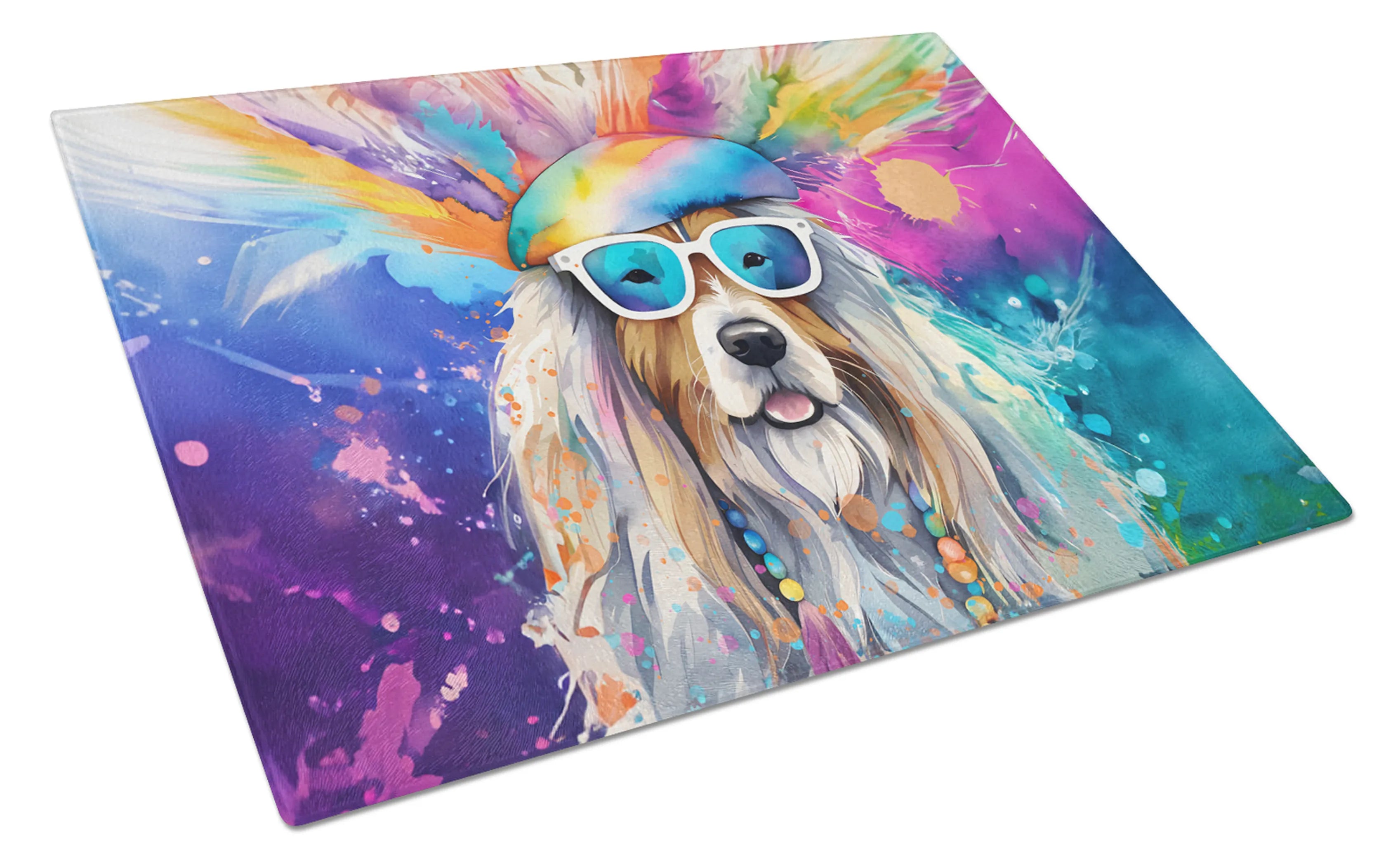 Hippie Dawg Glass Cutting Board - Size: LARGE | Pack Of: 1 | Collection name: Hippie dawg