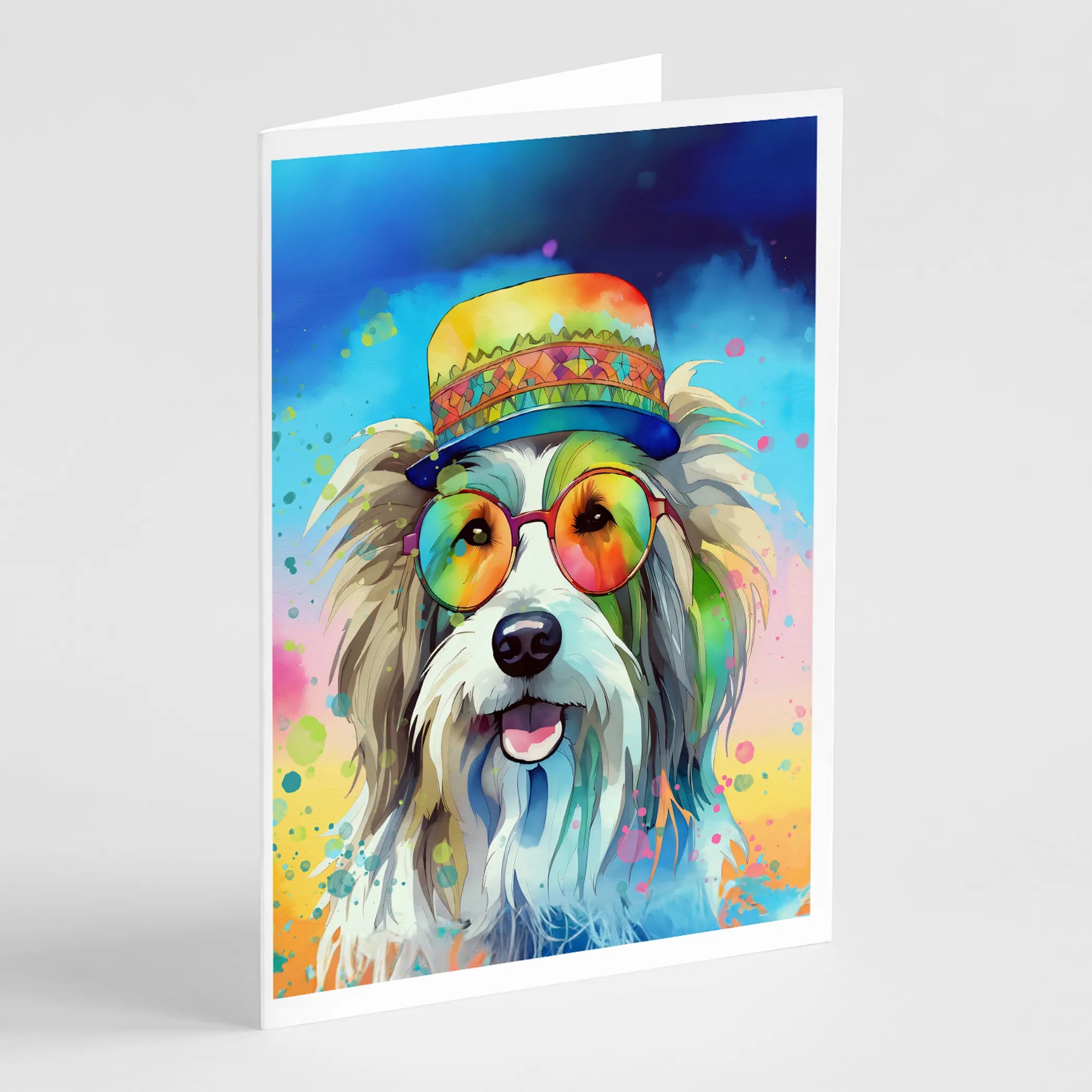 Hippie Dawg Greeting Cards  - Size: 5X7 | Pack Of: 1 | Collection name: Hippie dawg