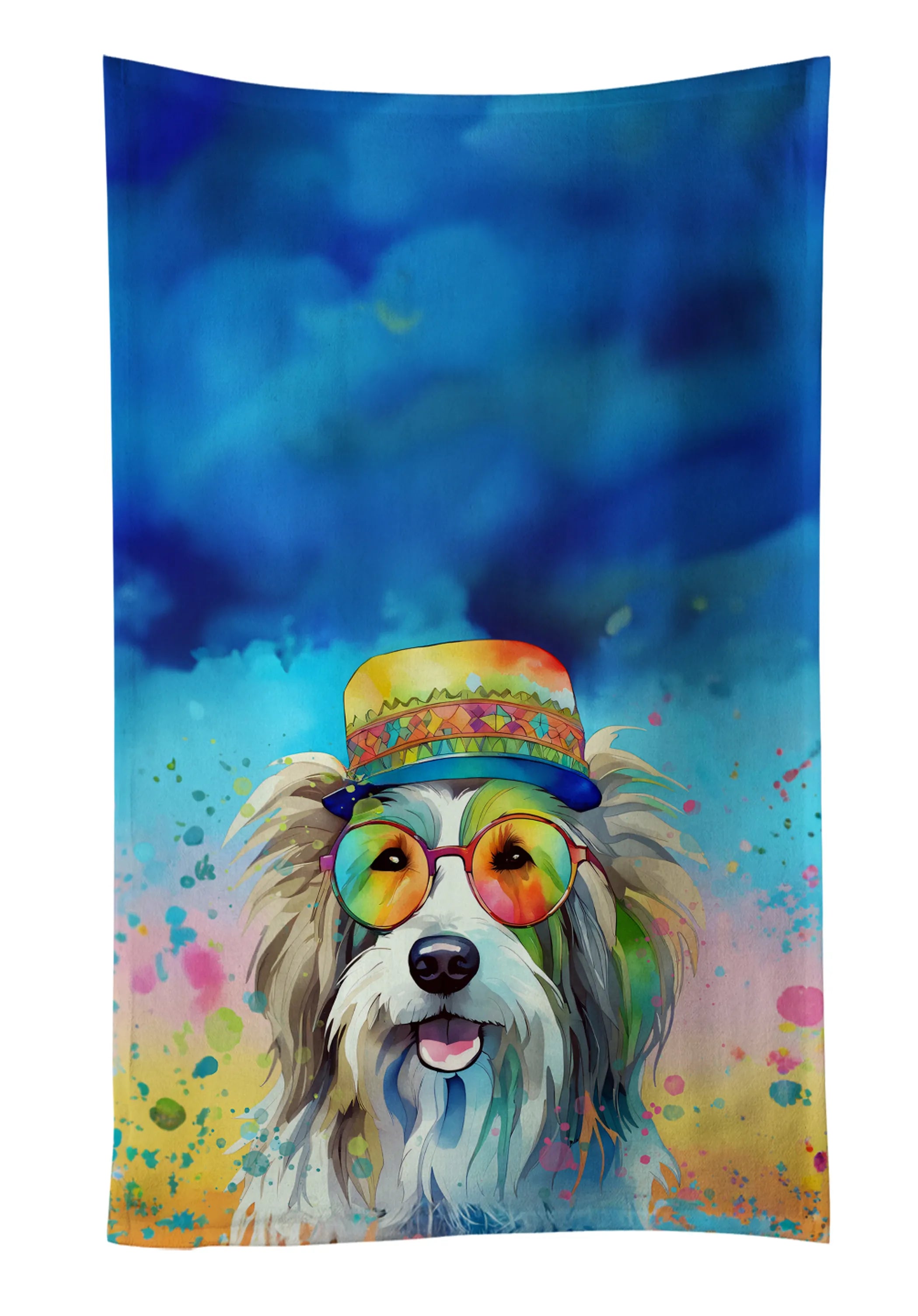 Hippie Dawg Kitchen Towel - Size: 25HX15W | Pack Of: 1 | Collection name: Hippie dawg