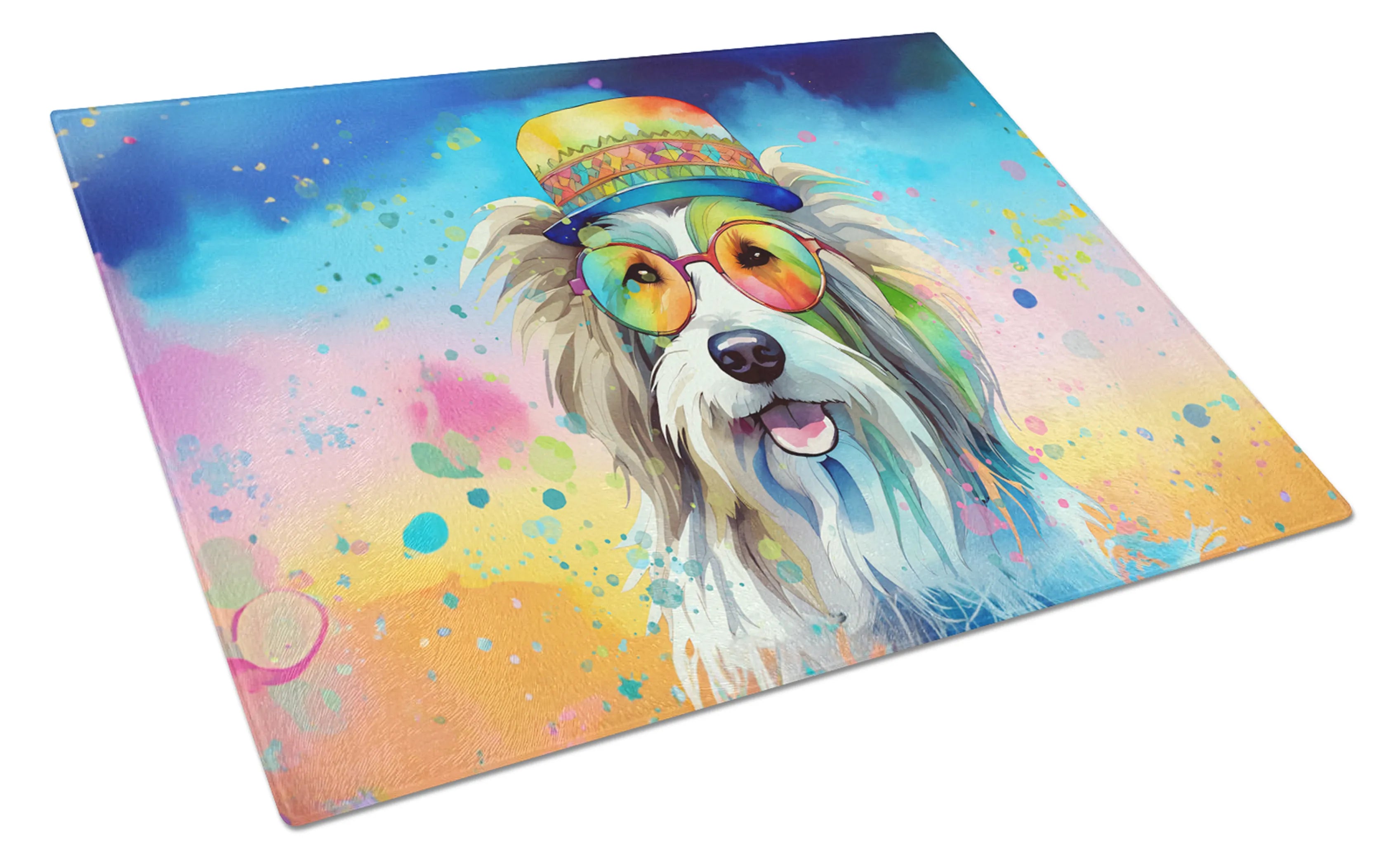 Hippie Dawg Glass Cutting Board - Size: LARGE | Pack Of: 1 | Collection name: Hippie dawg