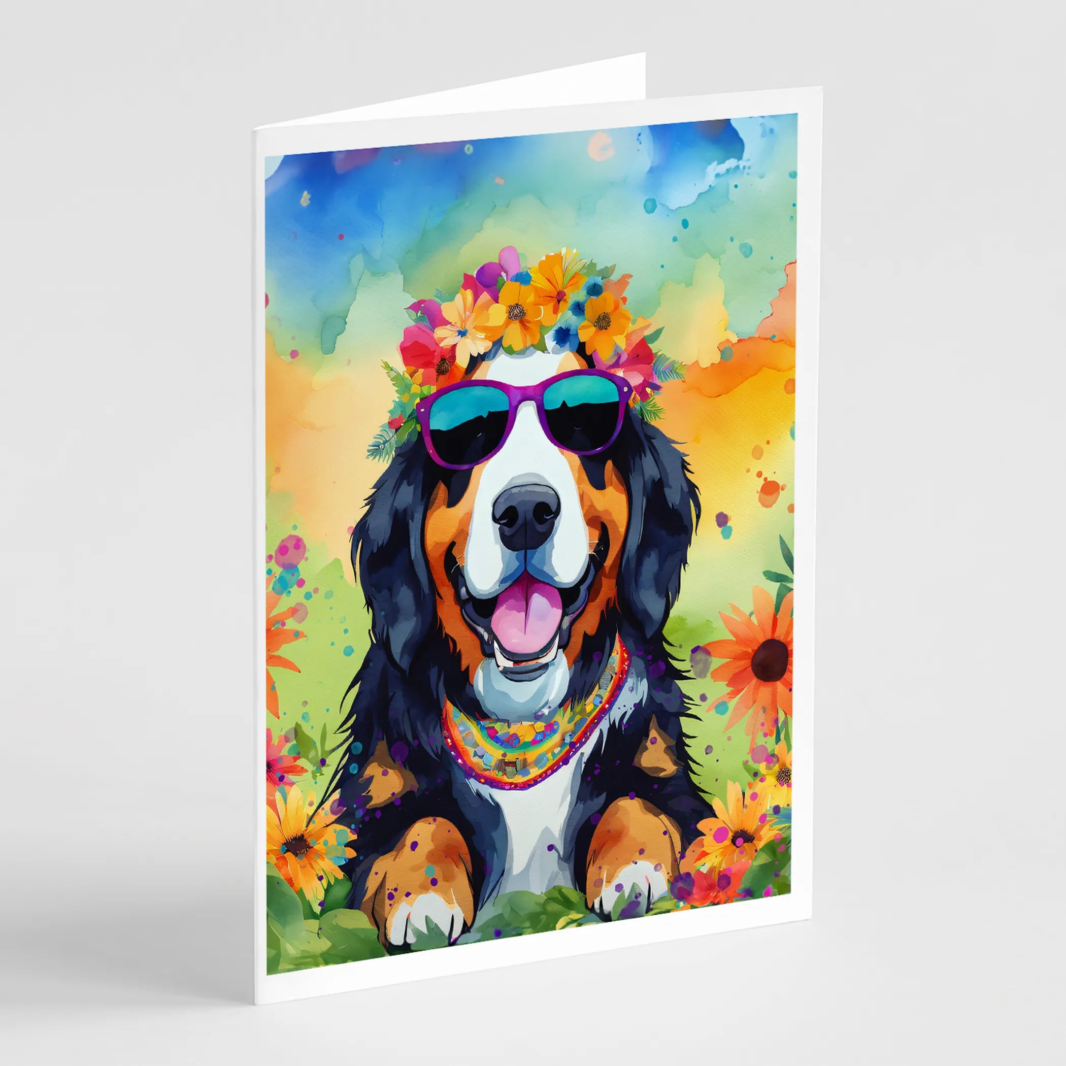 Hippie Dawg Greeting Cards  - Size: 5X7 | Pack Of: 1 | Collection name: Hippie dawg