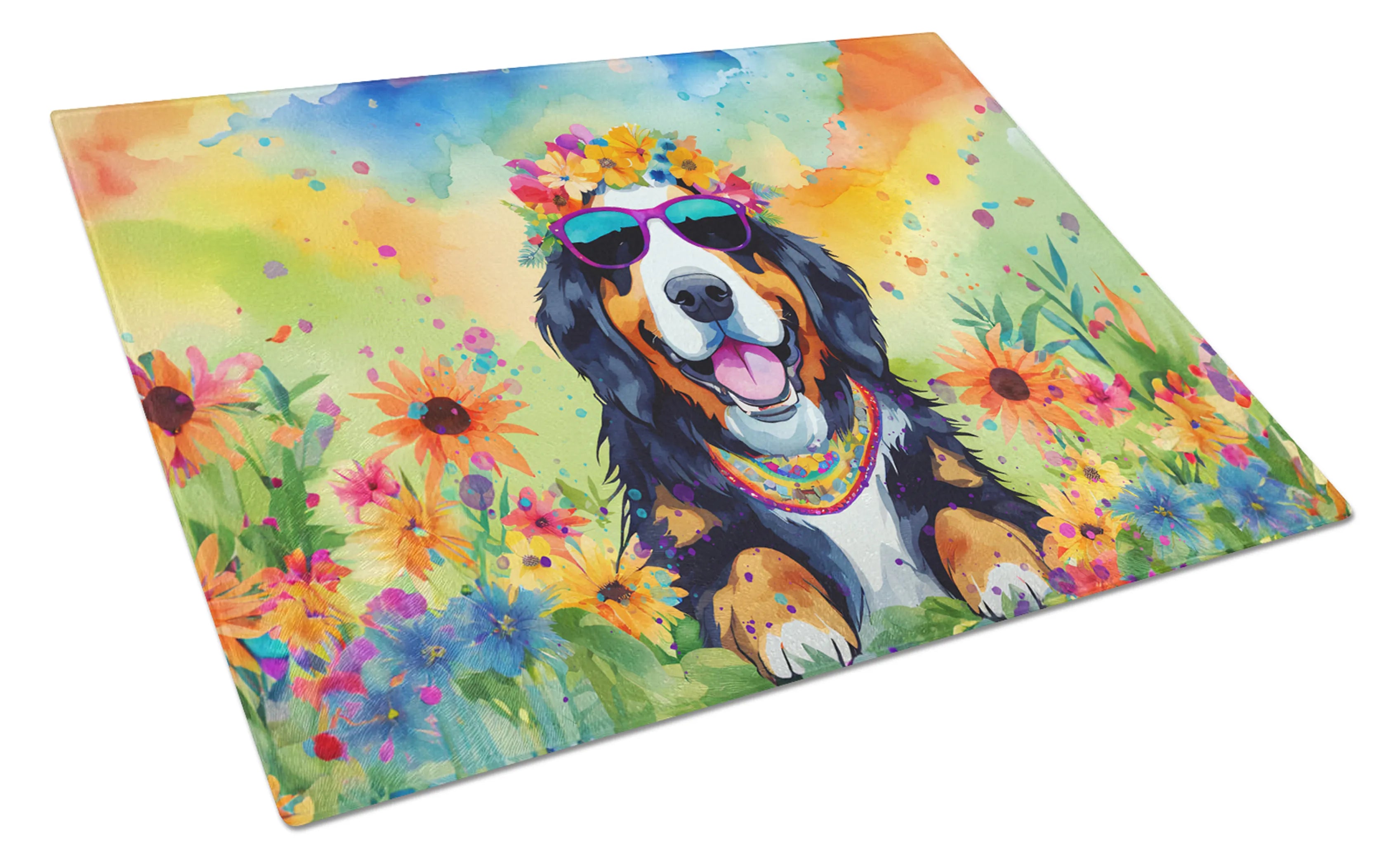 Hippie Dawg Glass Cutting Board - Size: LARGE | Pack Of: 1 | Collection name: Hippie dawg