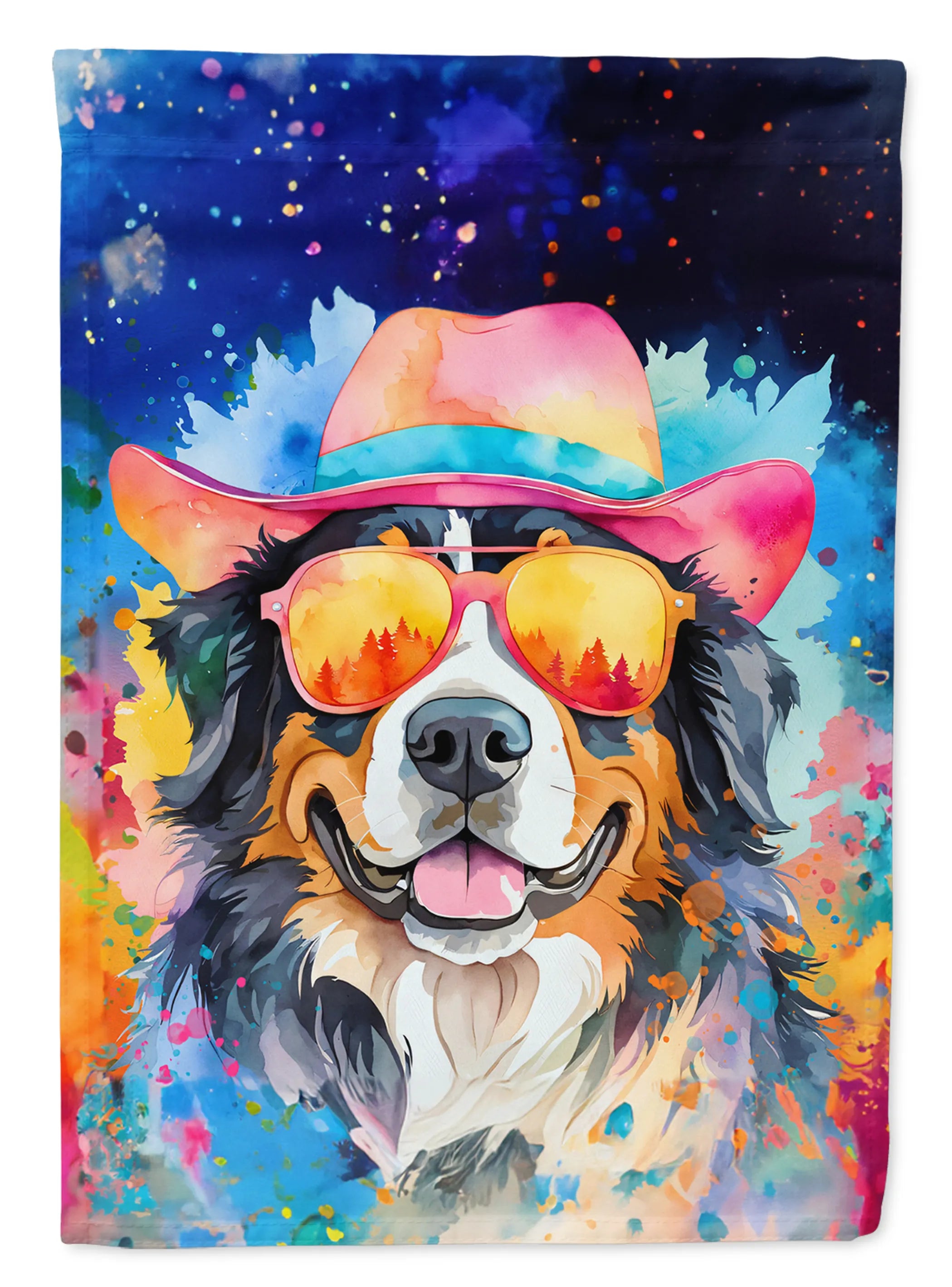 Hippie Dawg Decorative Flag - Size: GARDEN SIZE | Pack Of: 1 | Collection name: Hippie dawg