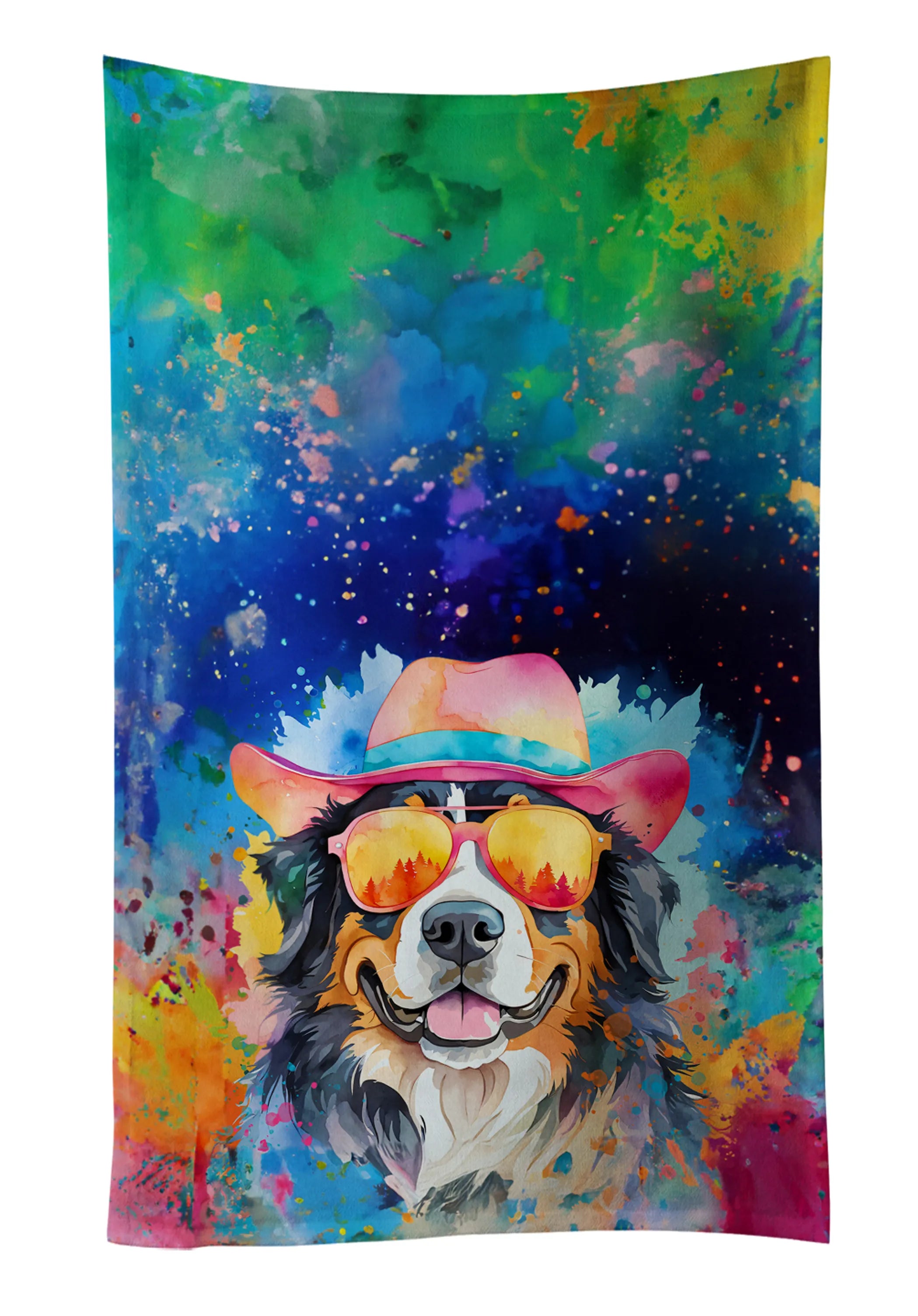 Hippie Dawg Kitchen Towel - Size: 25HX15W | Pack Of: 1 | Collection name: Hippie dawg
