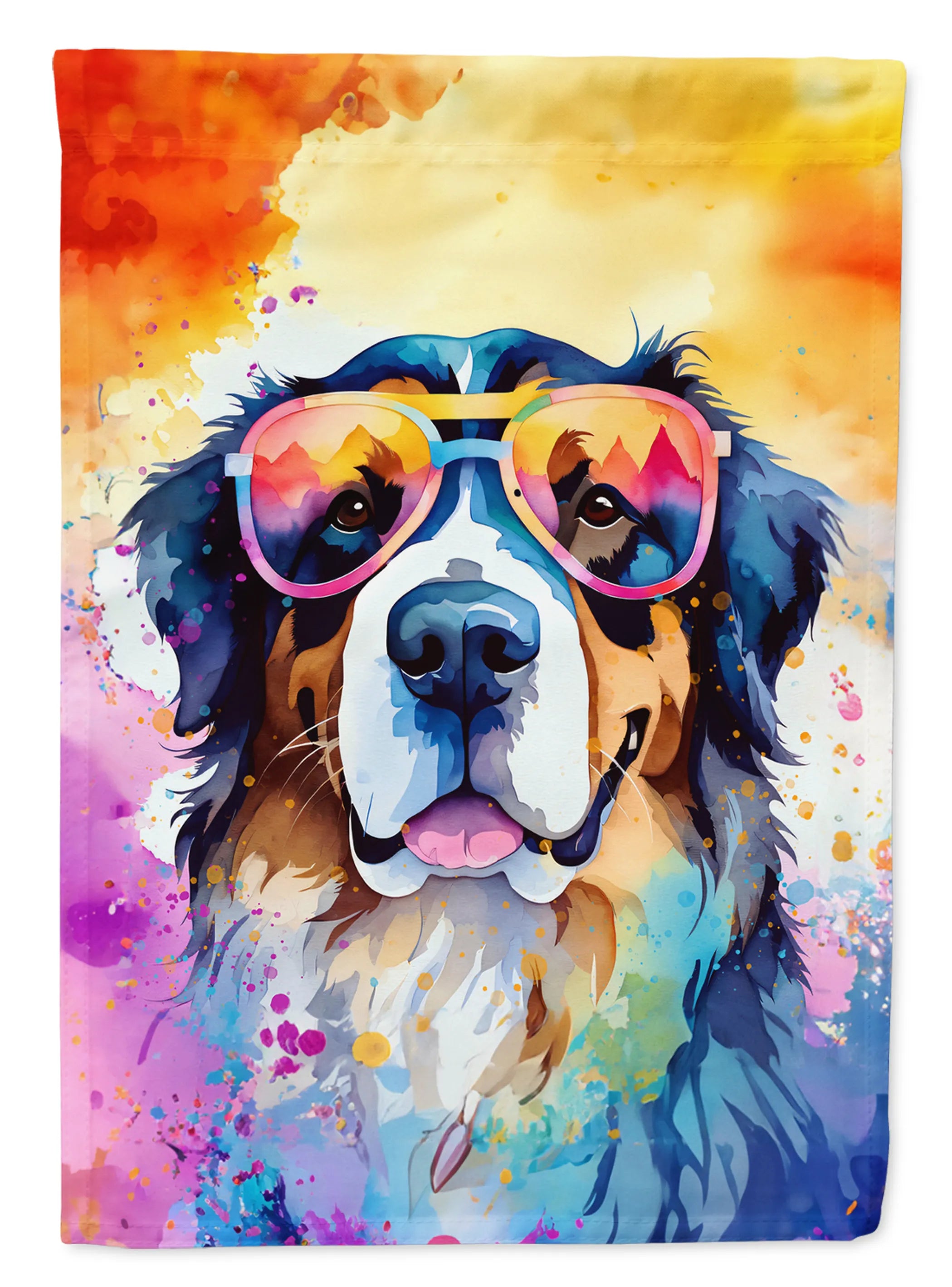 Hippie Dawg Decorative Flag - Size: GARDEN SIZE | Pack Of: 1 | Collection name: Hippie dawg