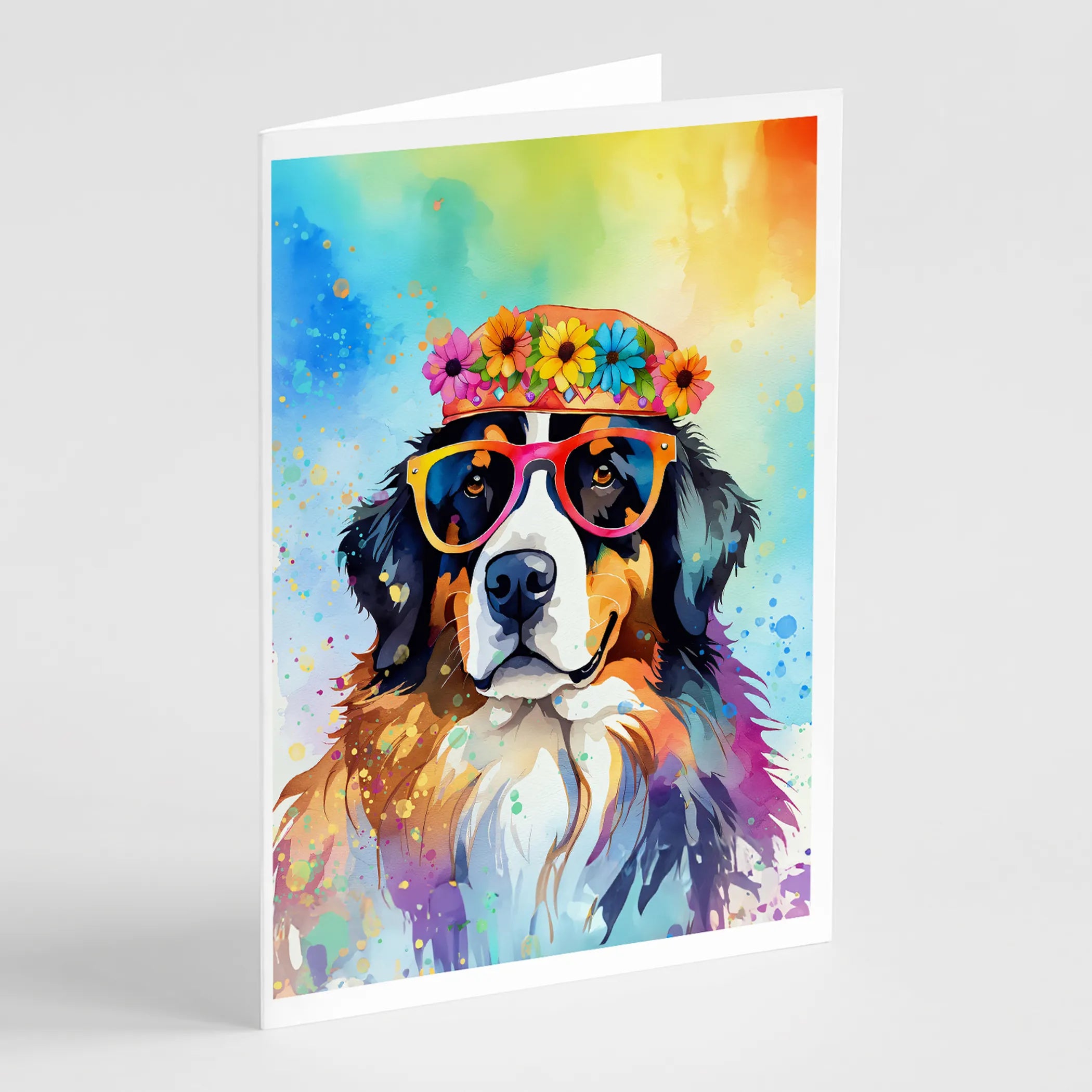 Hippie Dawg Greeting Cards  - Size: 5X7 | Pack Of: 1 | Collection name: Hippie dawg