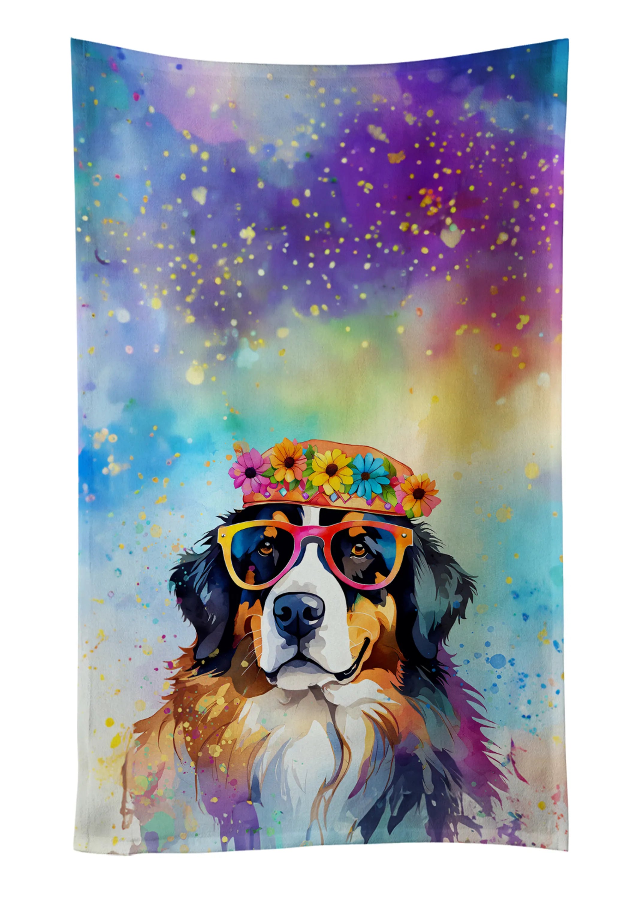 Hippie Dawg Kitchen Towel - Size: 25HX15W | Pack Of: 1 | Collection name: Hippie dawg