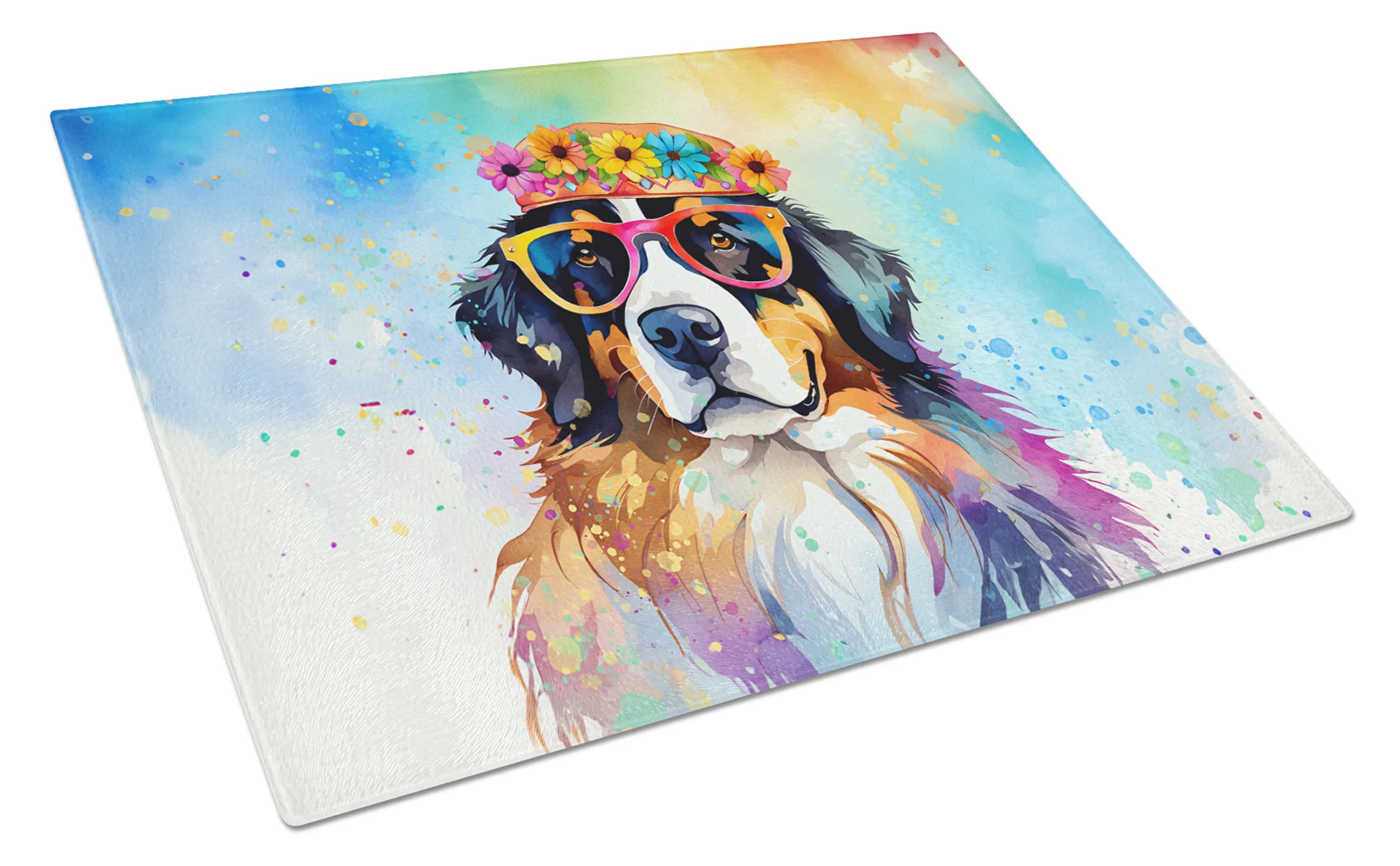 Hippie Dawg Glass Cutting Board - Size: LARGE | Pack Of: 1 | Collection name: Hippie dawg