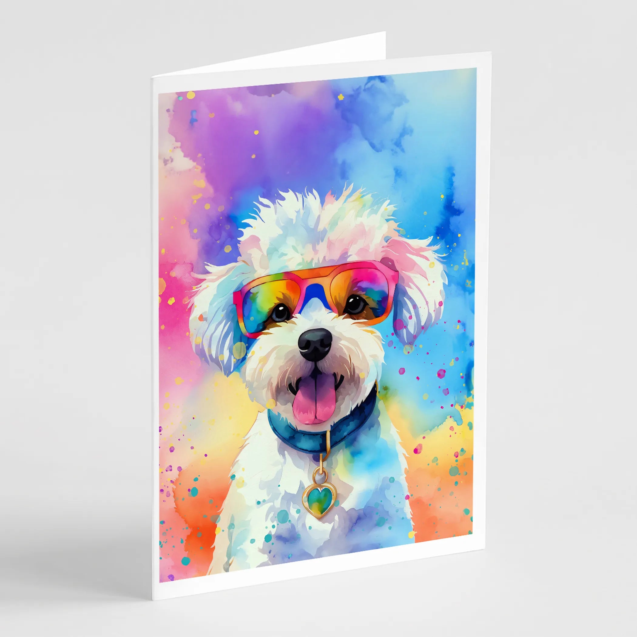 Hippie Dawg Greeting Cards  - Size: 5X7 | Pack Of: 1 | Collection name: Hippie dawg