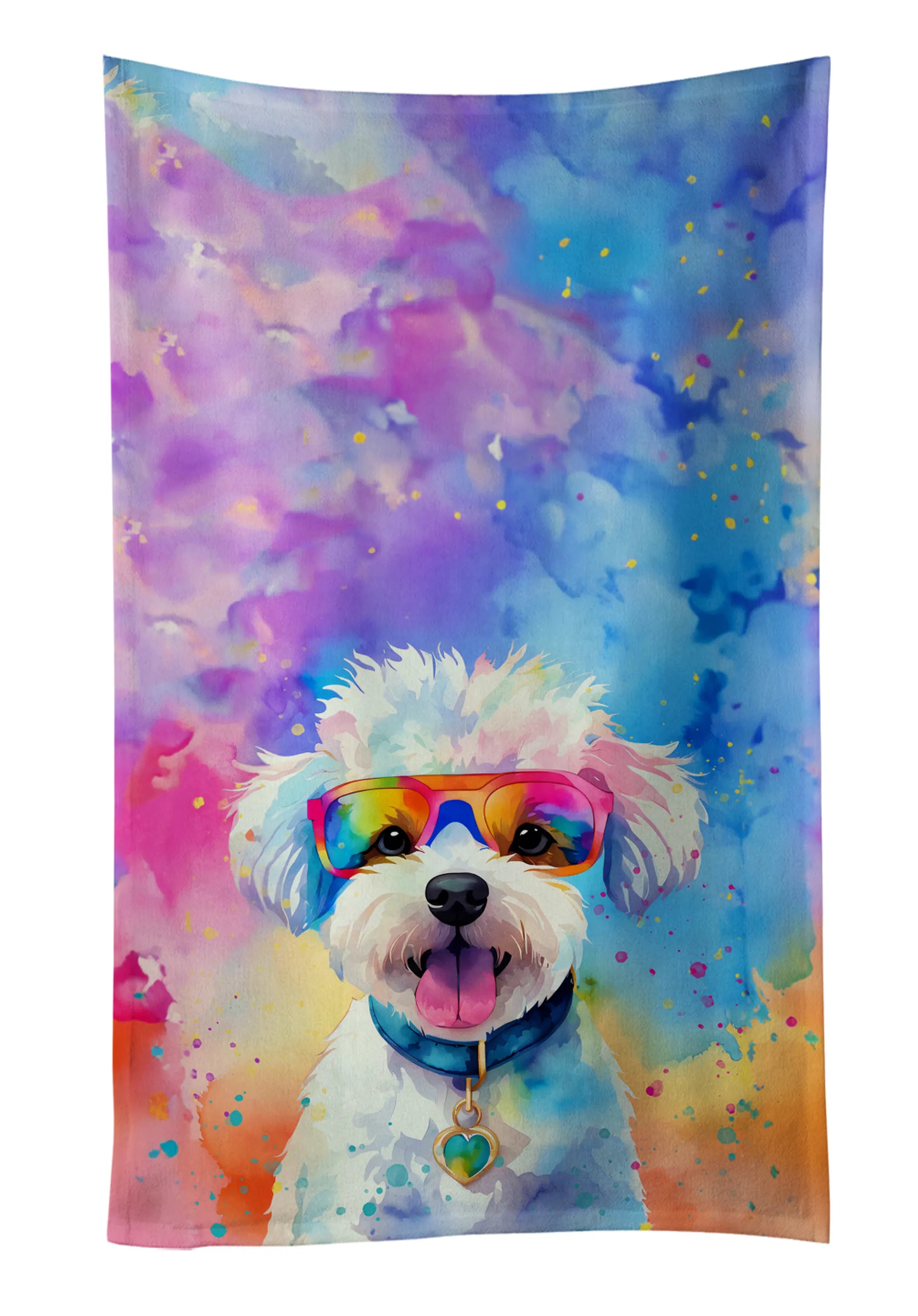 Hippie Dawg Kitchen Towel - Size: 25HX15W | Pack Of: 1 | Collection name: Hippie dawg