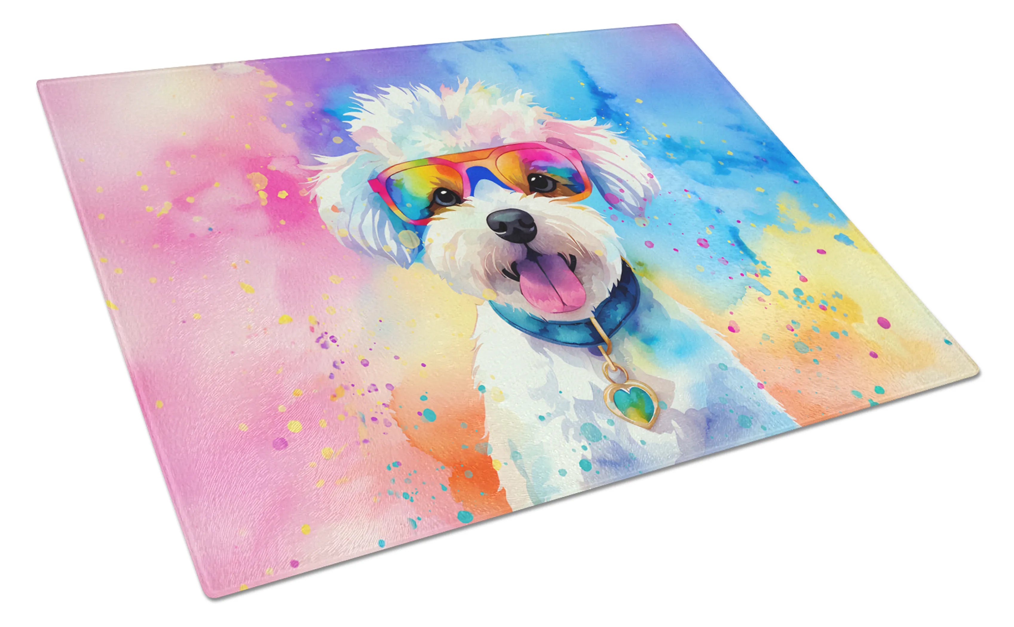Hippie Dawg Glass Cutting Board - Size: LARGE | Pack Of: 1 | Collection name: Hippie dawg