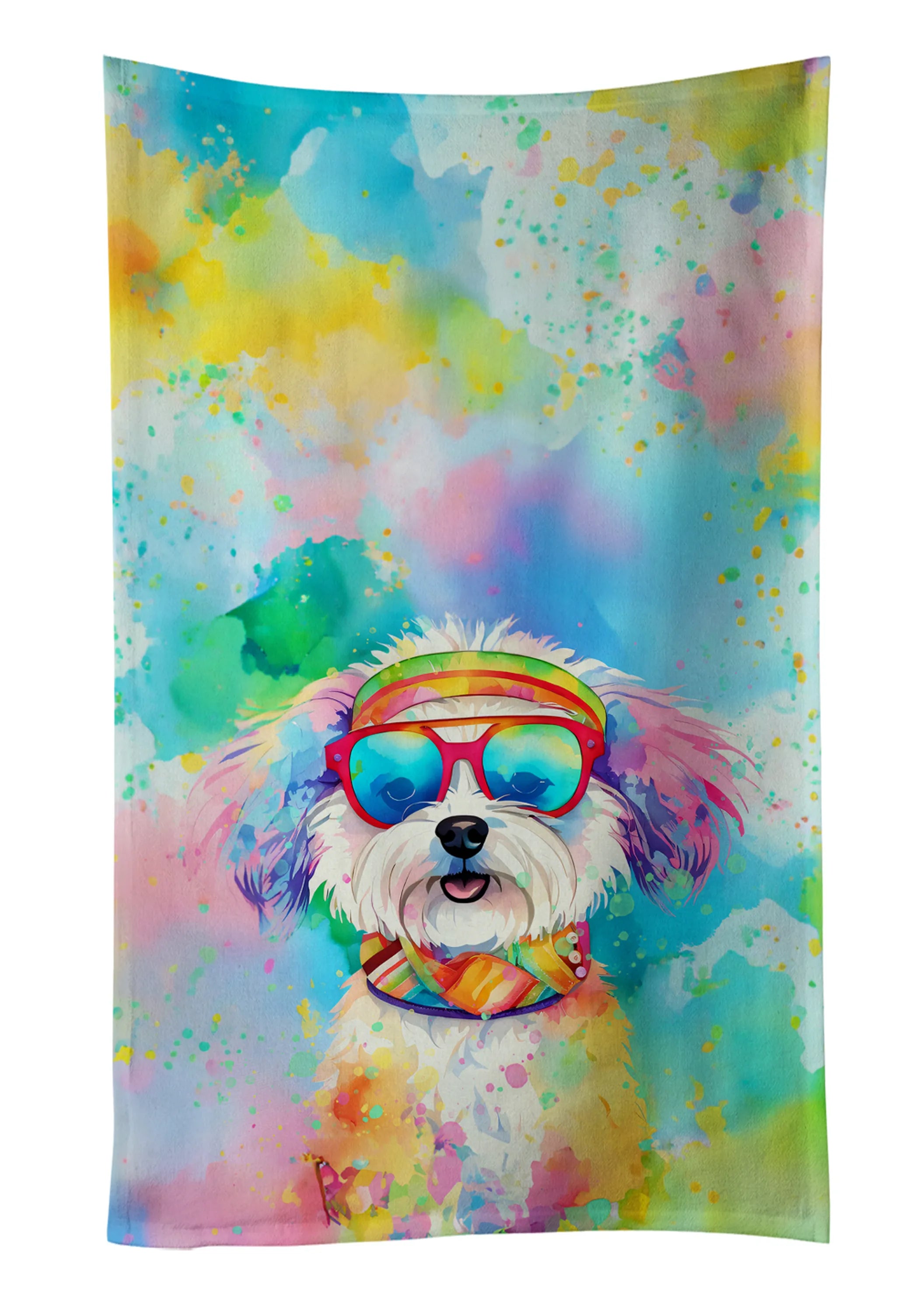 Hippie Dawg Kitchen Towel - Size: 25HX15W | Pack Of: 1 | Collection name: Hippie dawg