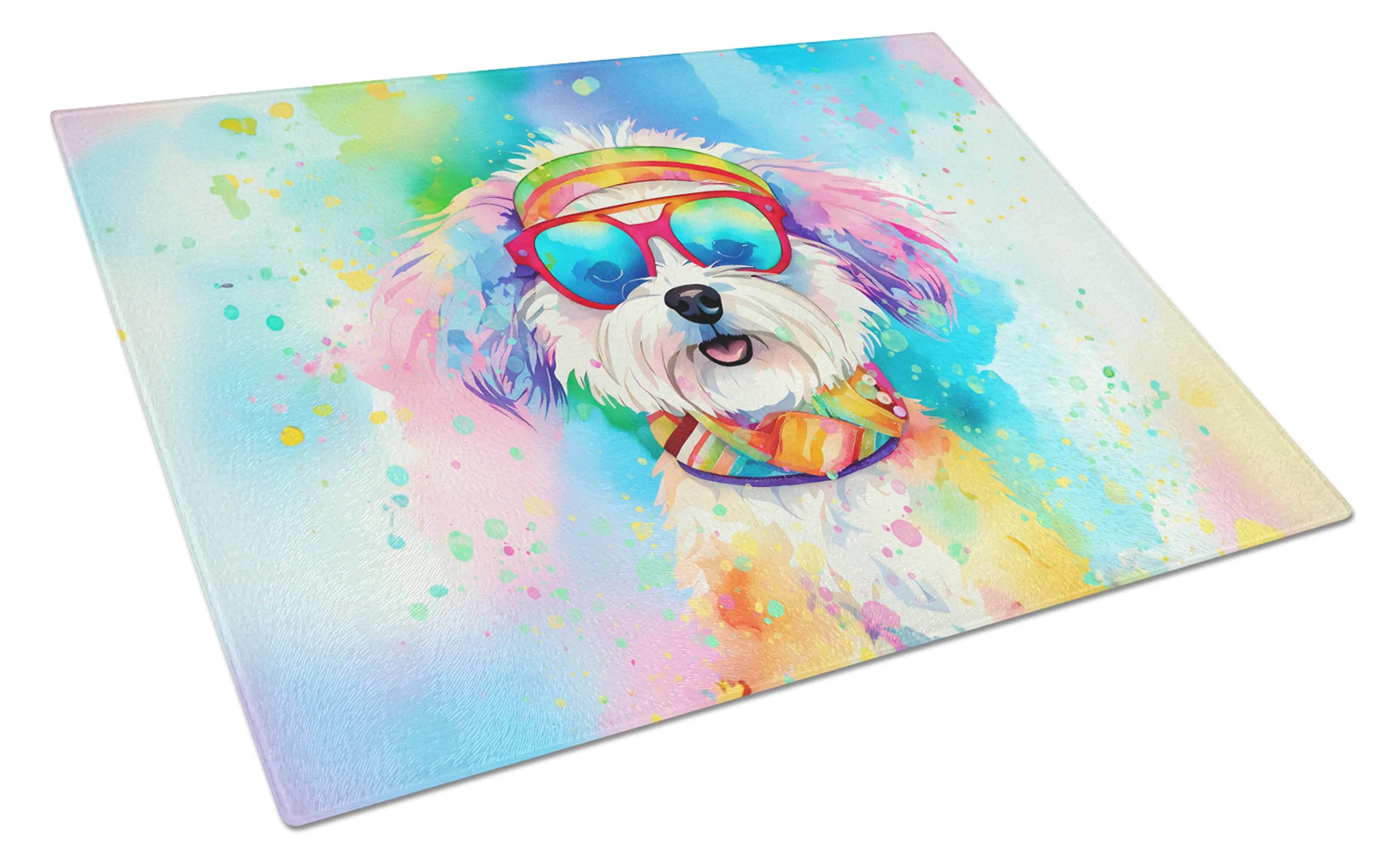 Hippie Dawg Glass Cutting Board - Size: LARGE | Pack Of: 1 | Collection name: Hippie dawg