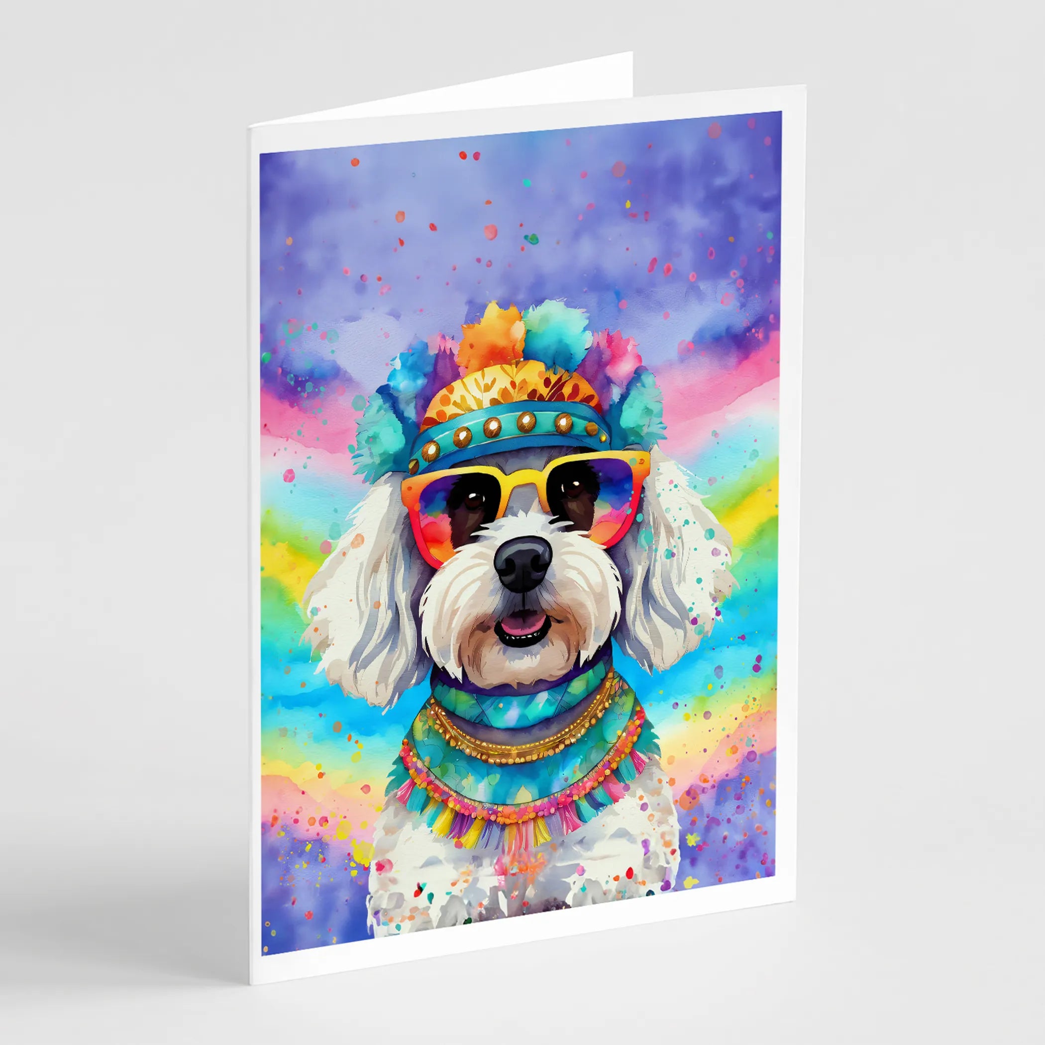 Hippie Dawg Greeting Cards  - Size: 5X7 | Pack Of: 1 | Collection name: Hippie dawg