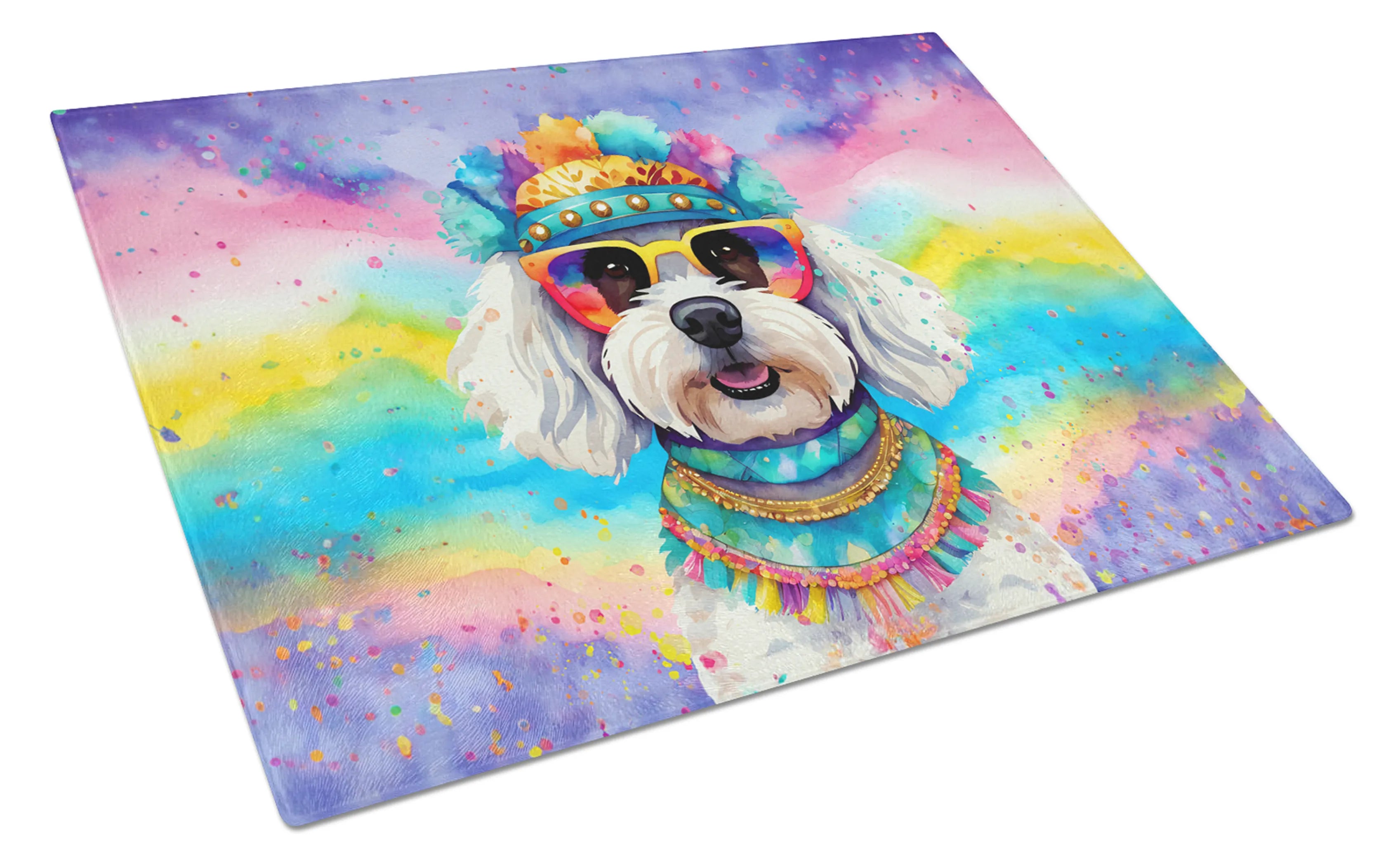 Hippie Dawg Glass Cutting Board - Size: LARGE | Pack Of: 1 | Collection name: Hippie dawg