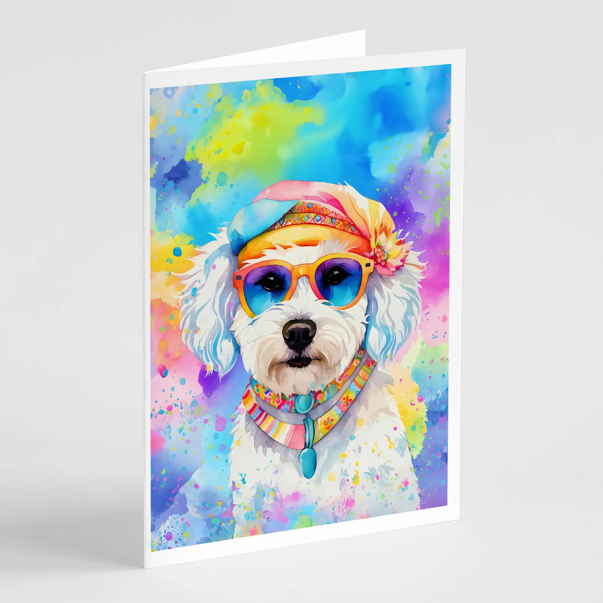 Hippie Dawg Greeting Cards  - Size: 5X7 | Pack Of: 1 | Collection name: Hippie dawg