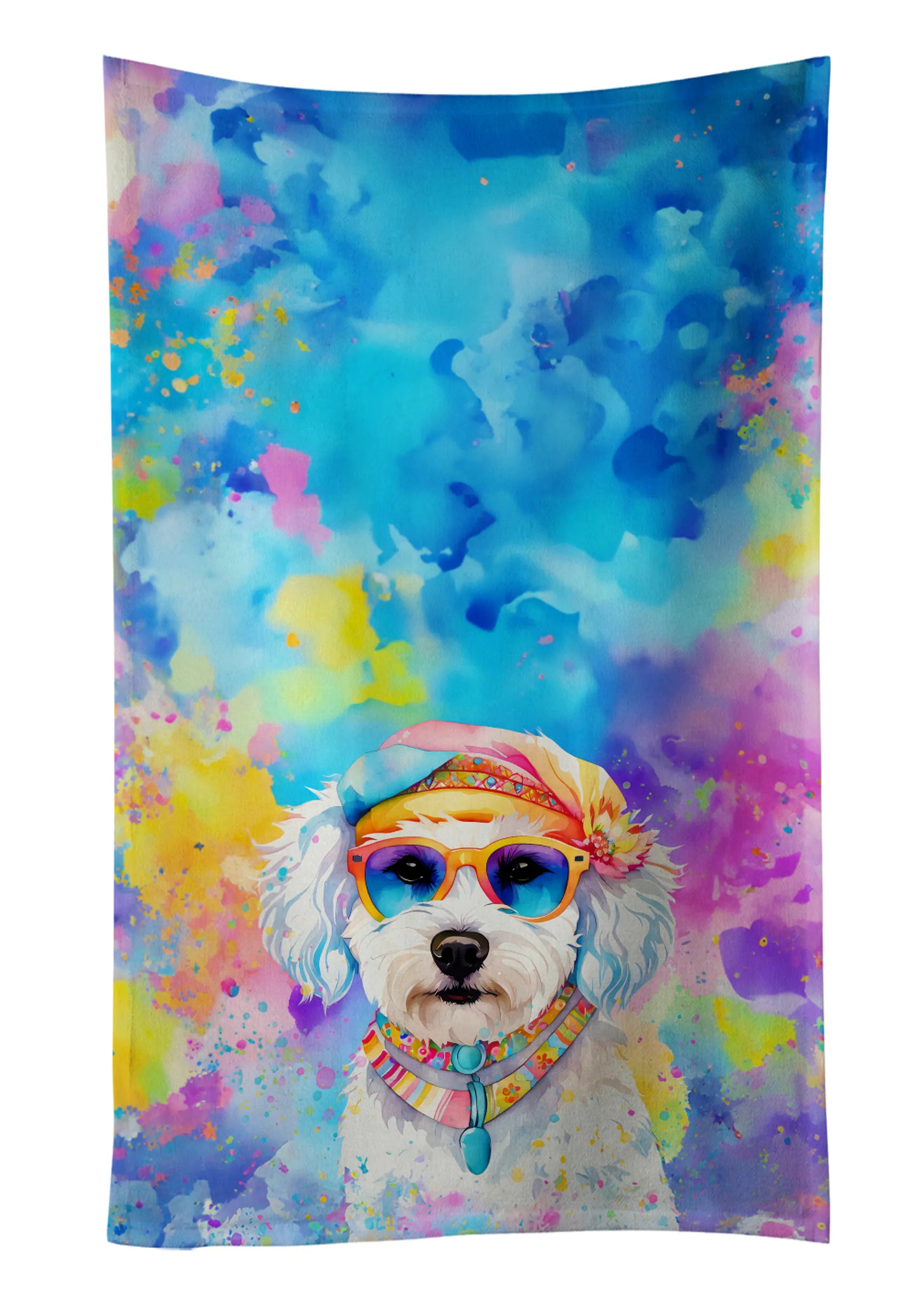 Hippie Dawg Kitchen Towel - Size: 25HX15W | Pack Of: 1 | Collection name: Hippie dawg