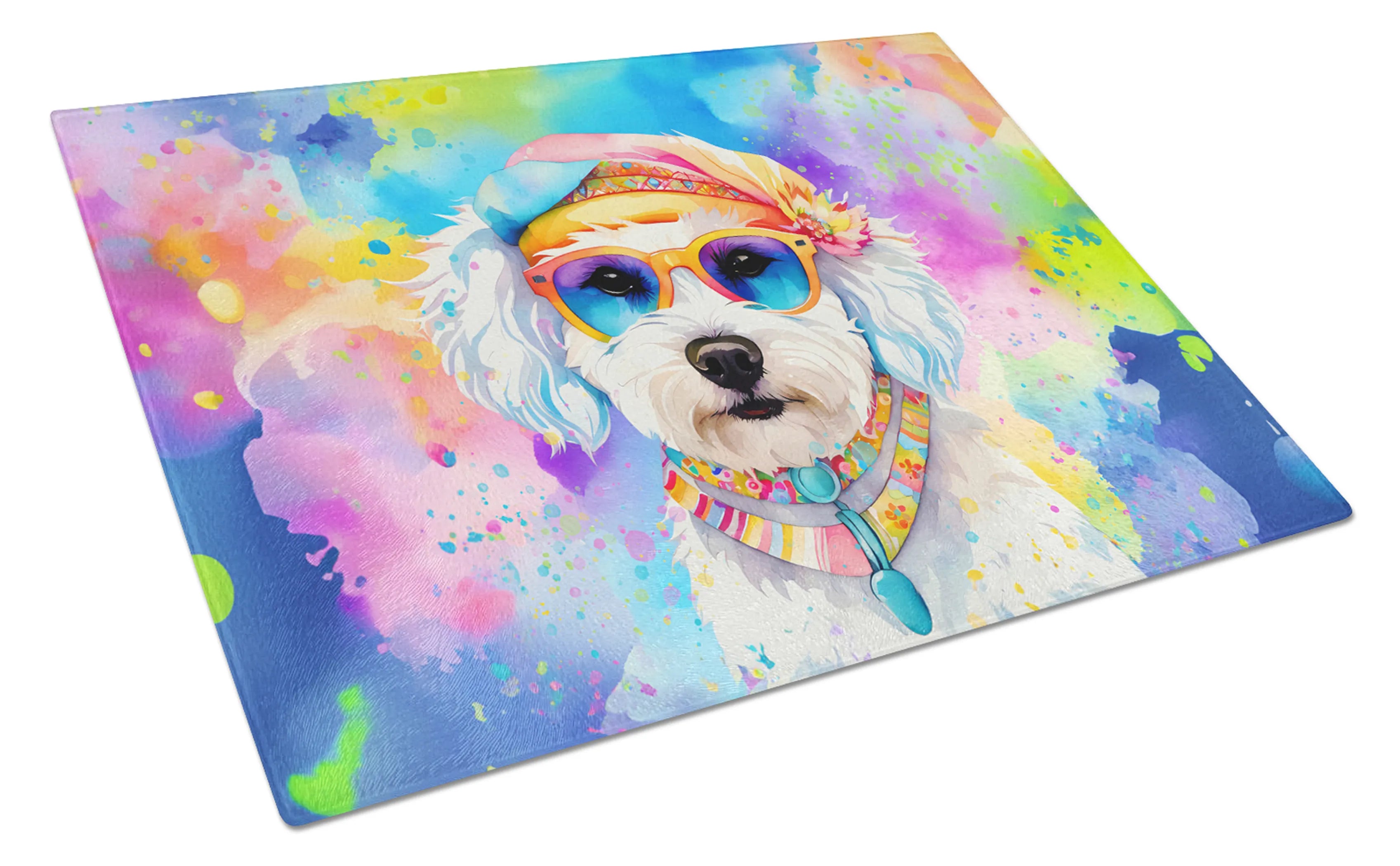 Hippie Dawg Glass Cutting Board - Size: LARGE | Pack Of: 1 | Collection name: Hippie dawg