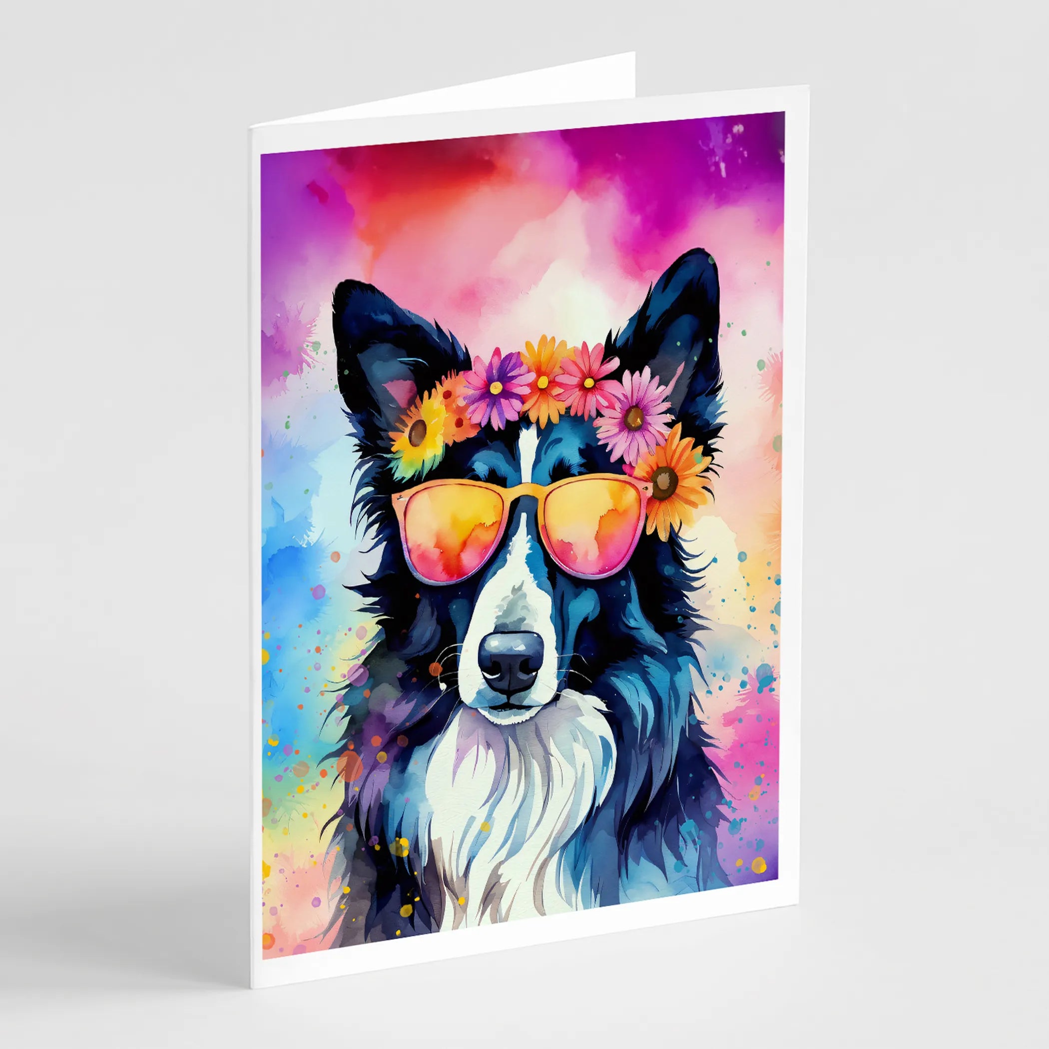 Hippie Dawg Greeting Cards  - Size: 5X7 | Pack Of: 1 | Collection name: Hippie dawg