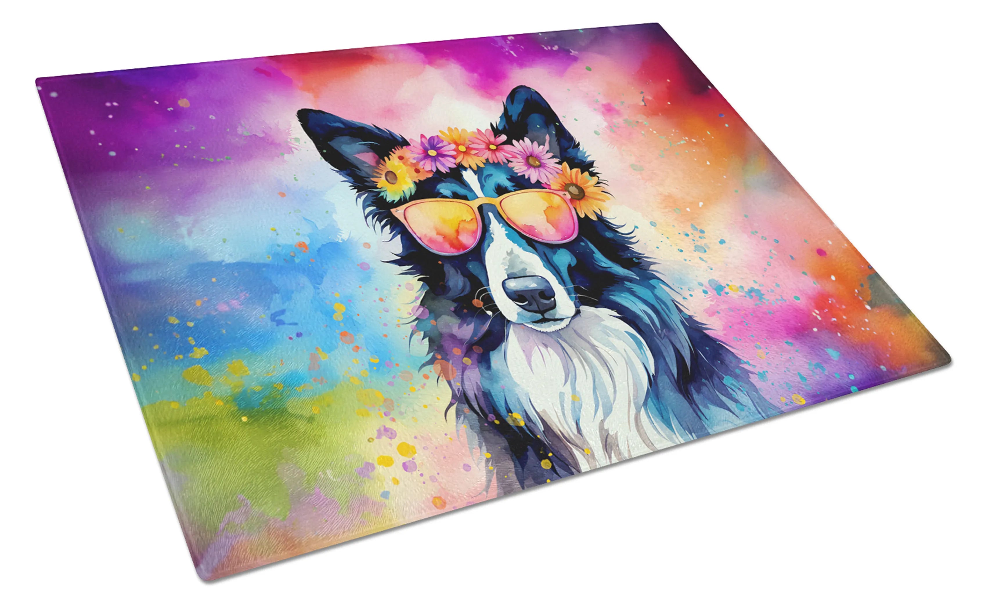Hippie Dawg Glass Cutting Board - Size: LARGE | Pack Of: 1 | Collection name: Hippie dawg