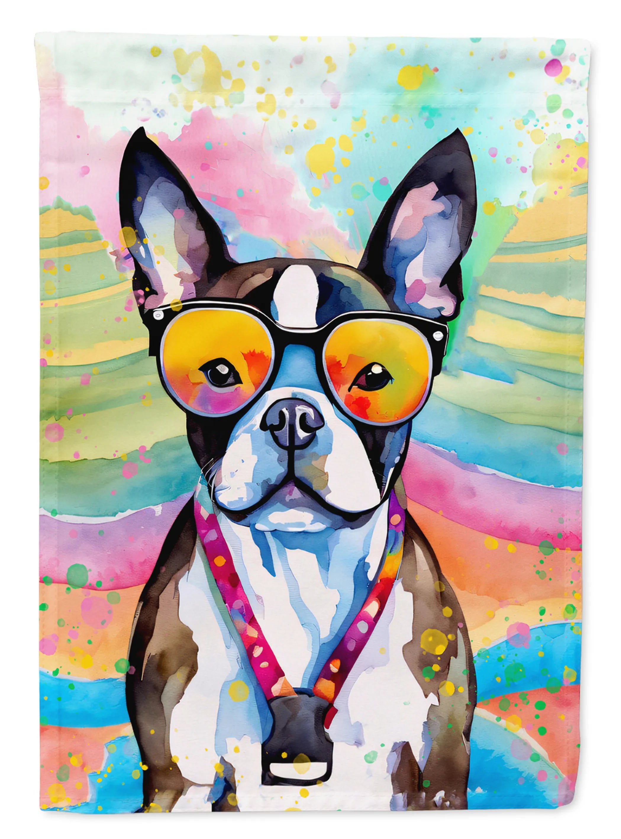Hippie Dawg Decorative Flag - Size: GARDEN SIZE | Pack Of: 1 | Collection name: Hippie dawg
