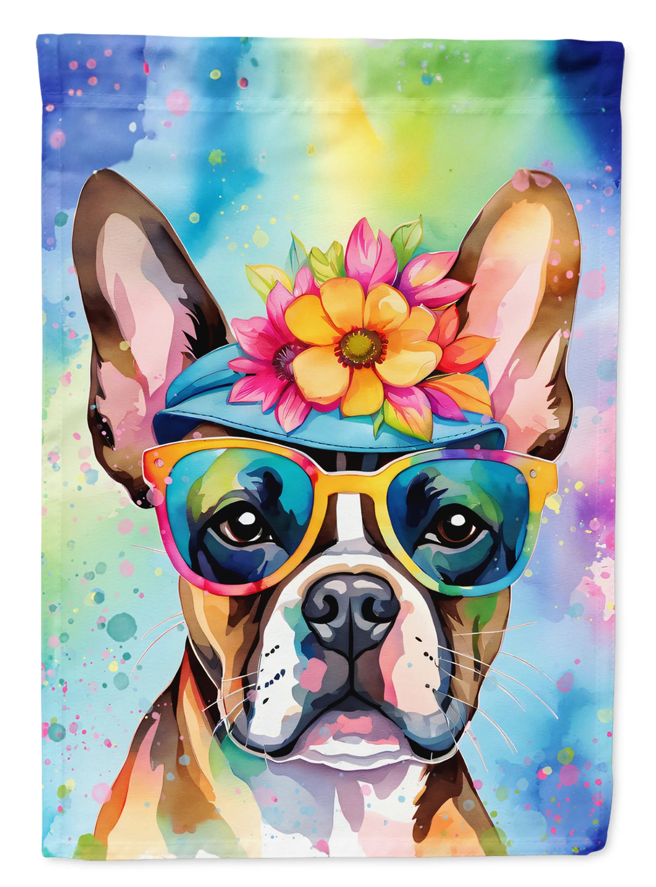 Hippie Dawg Decorative Flag - Size: GARDEN SIZE | Pack Of: 1 | Collection name: Hippie dawg