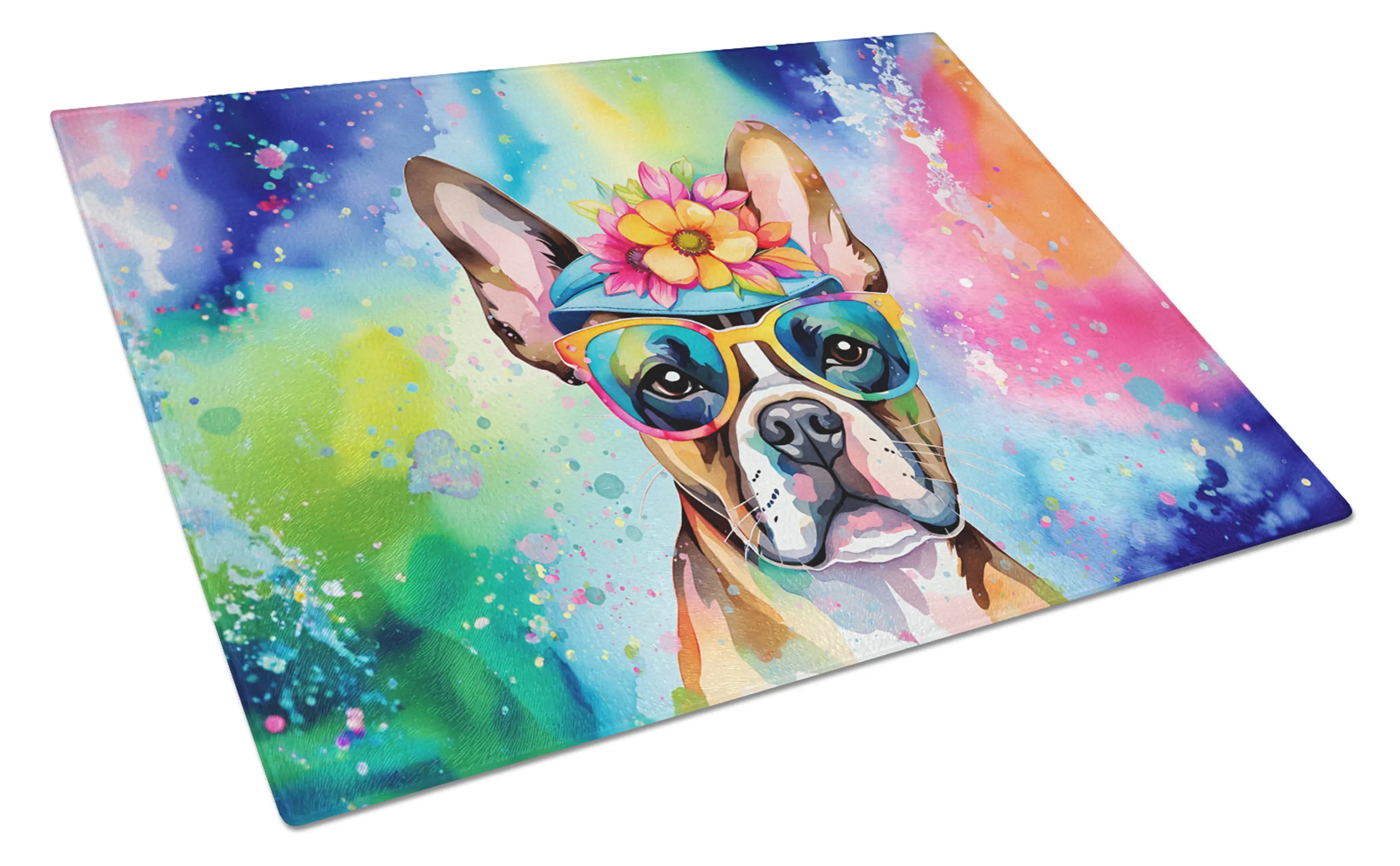 Hippie Dawg Glass Cutting Board - Size: LARGE | Pack Of: 1 | Collection name: Hippie dawg