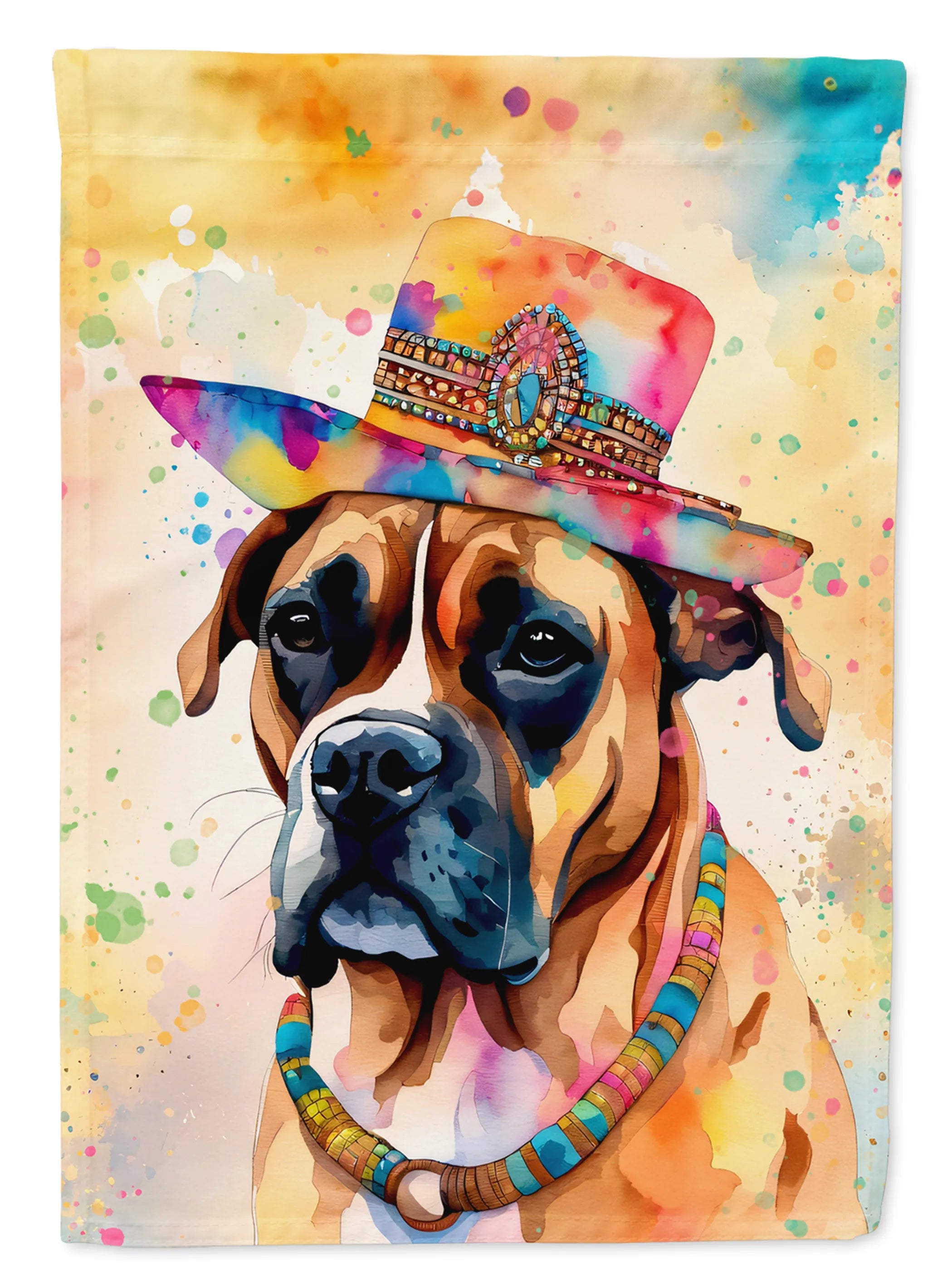 Hippie Dawg Decorative Flag - Size: GARDEN SIZE | Pack Of: 1 | Collection name: Hippie dawg