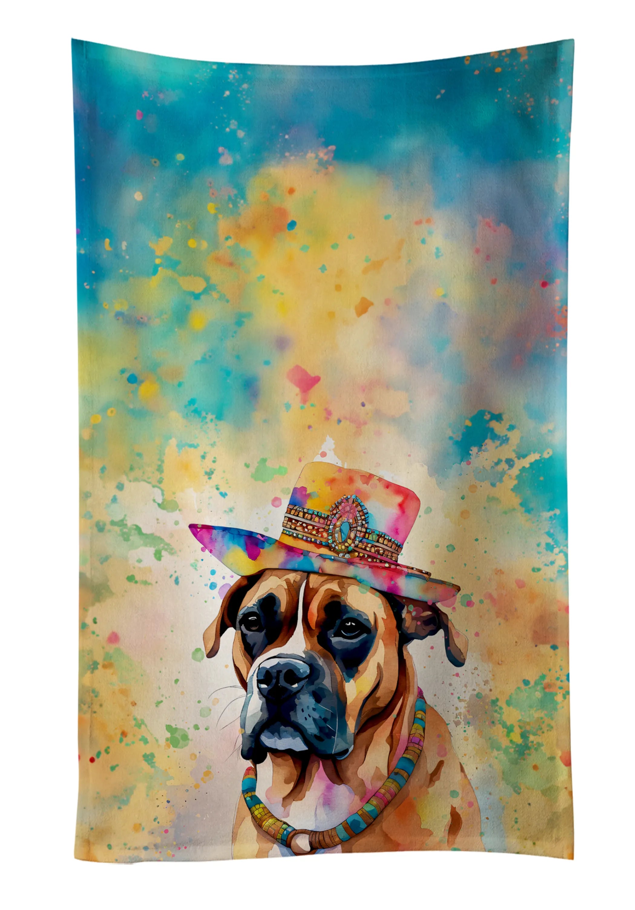 Hippie Dawg Kitchen Towel - Size: 25HX15W | Pack Of: 1 | Collection name: Hippie dawg