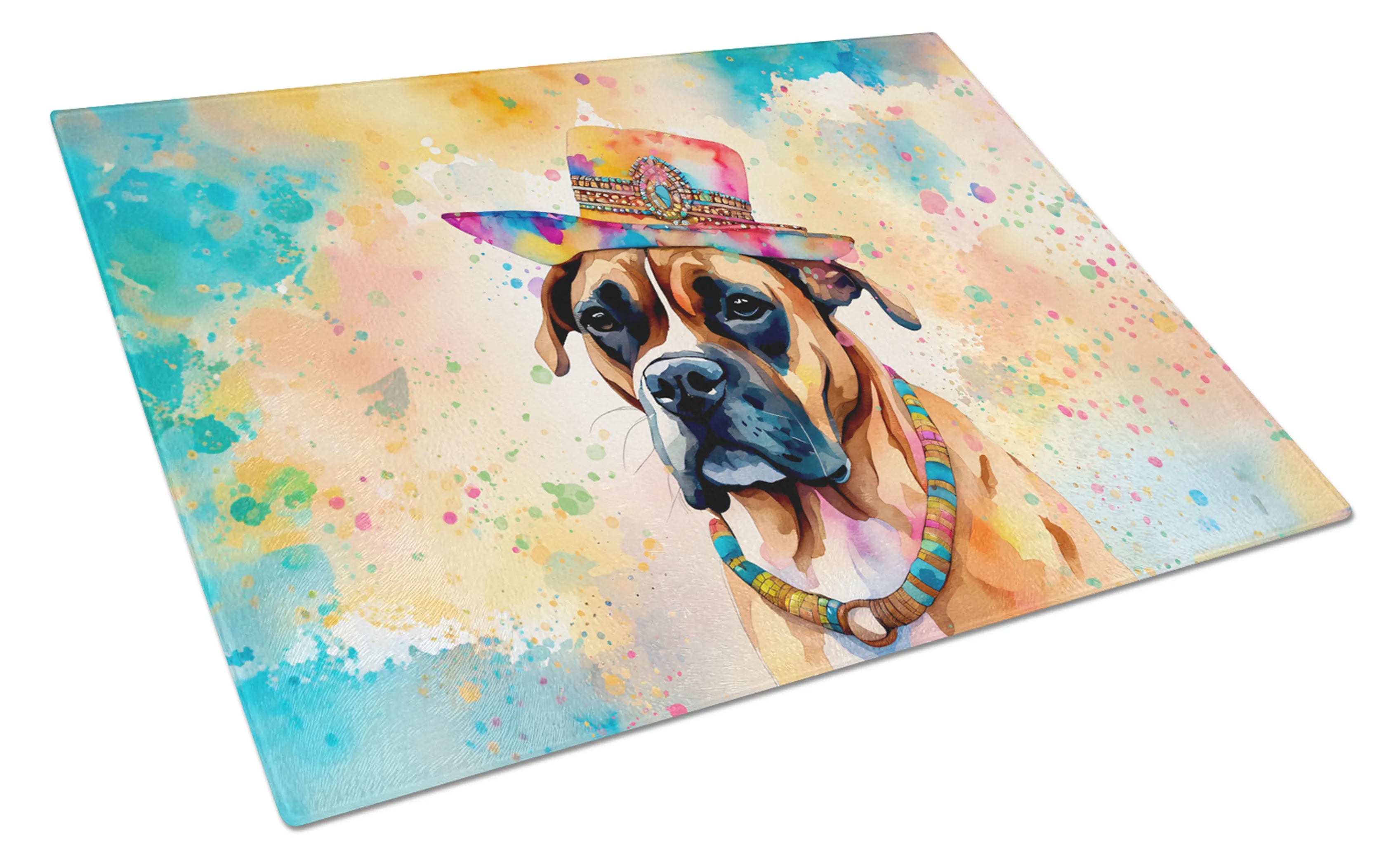 Hippie Dawg Glass Cutting Board - Size: LARGE | Pack Of: 1 | Collection name: Hippie dawg