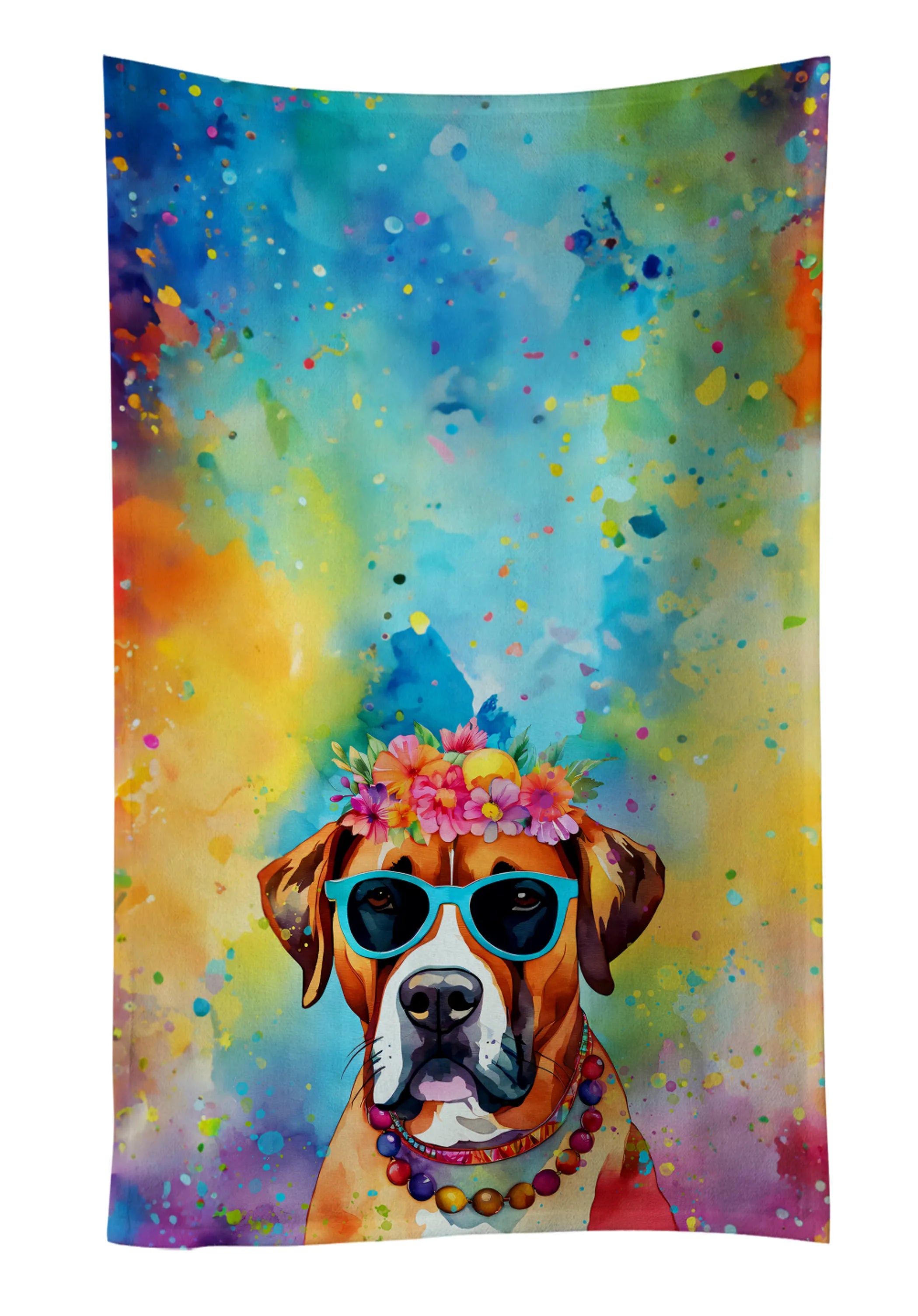 Hippie Dawg Kitchen Towel - Size: 25HX15W | Pack Of: 1 | Collection name: Hippie dawg