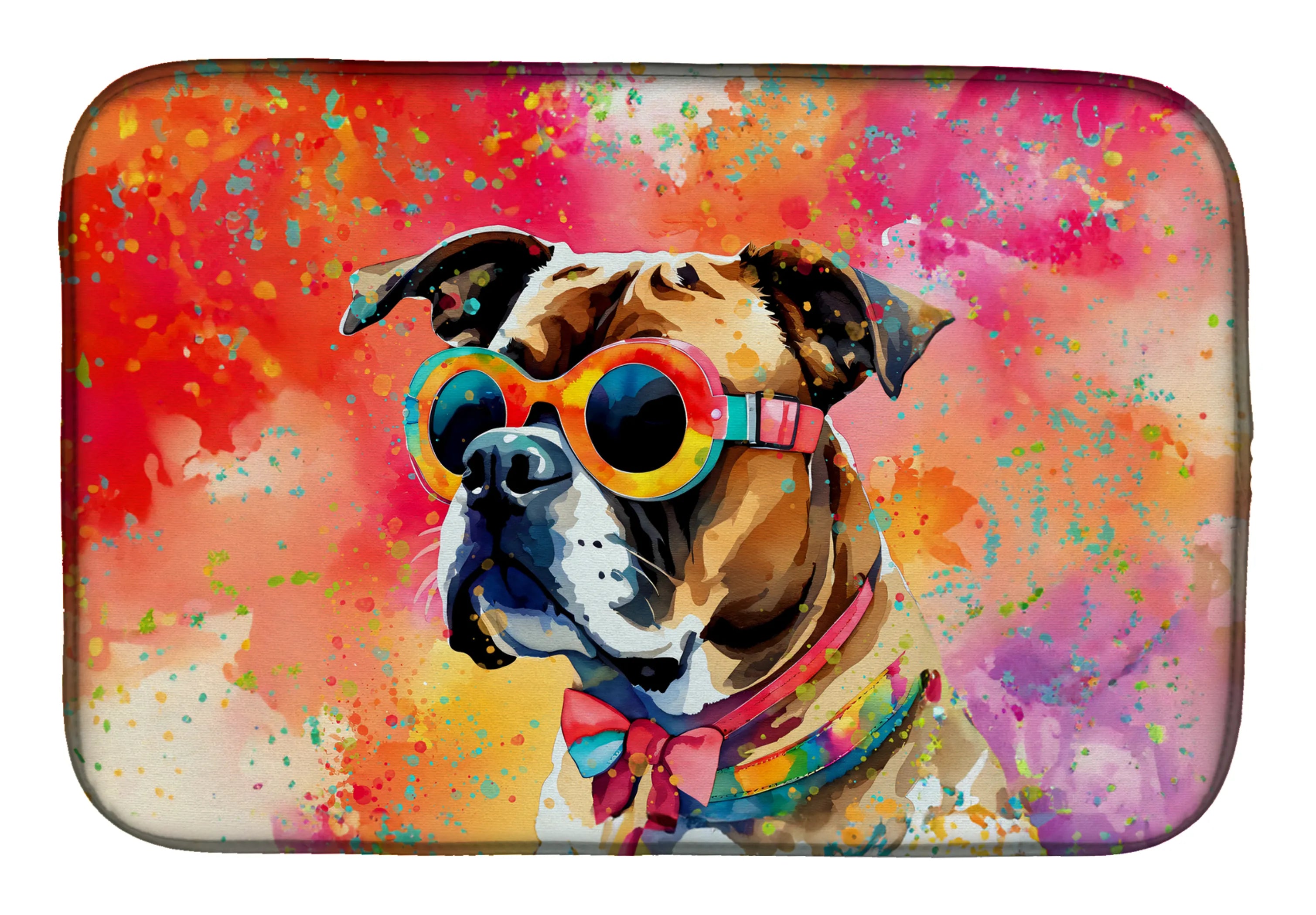 Hippie Dawg Dish Drying Mat - Size: 14  X 21" | Pack Of: 1 | Collection name: Hippie dawg