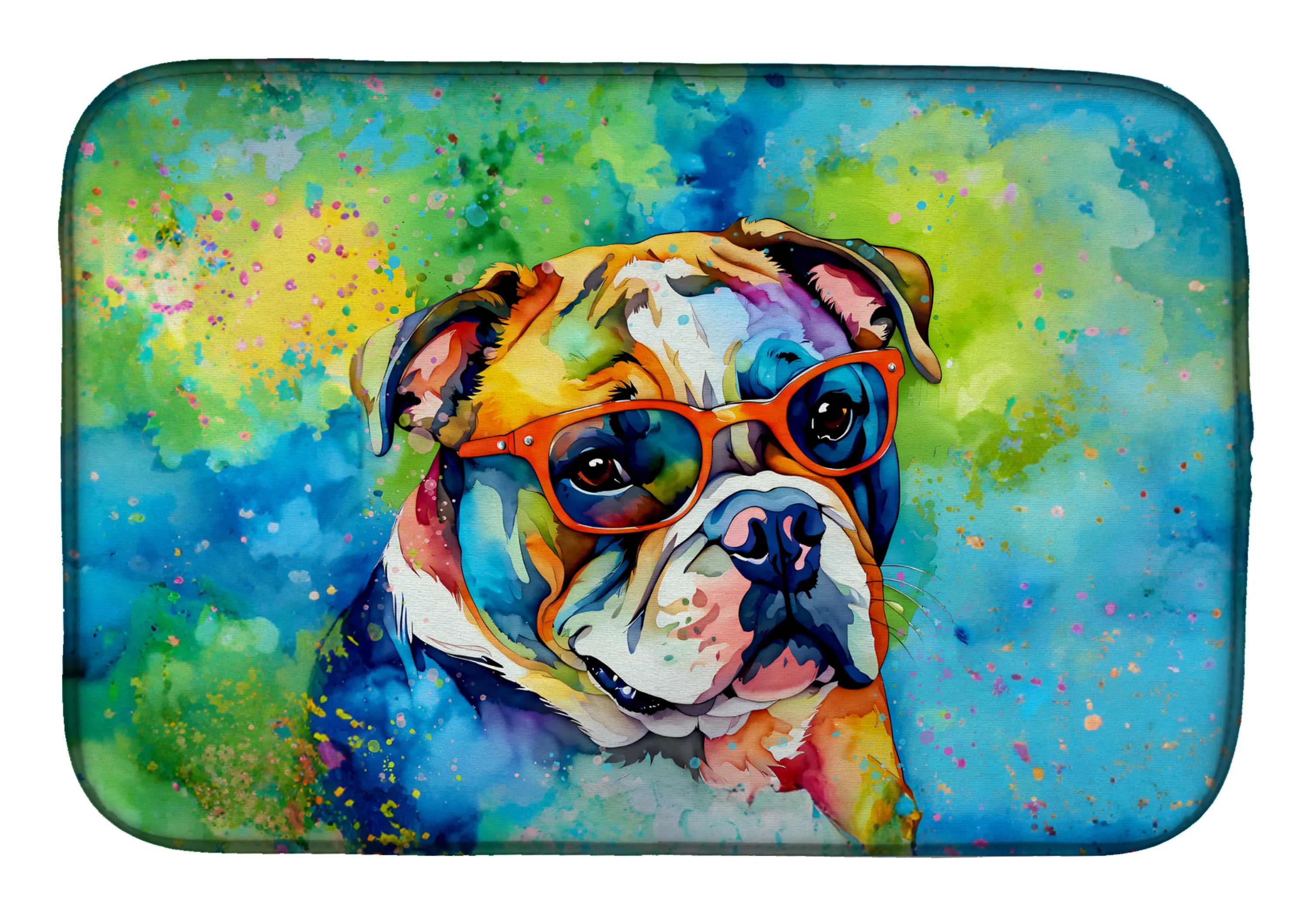 Hippie Dawg Dish Drying Mat - Size: 14  X 21" | Pack Of: 1 | Collection name: Hippie dawg