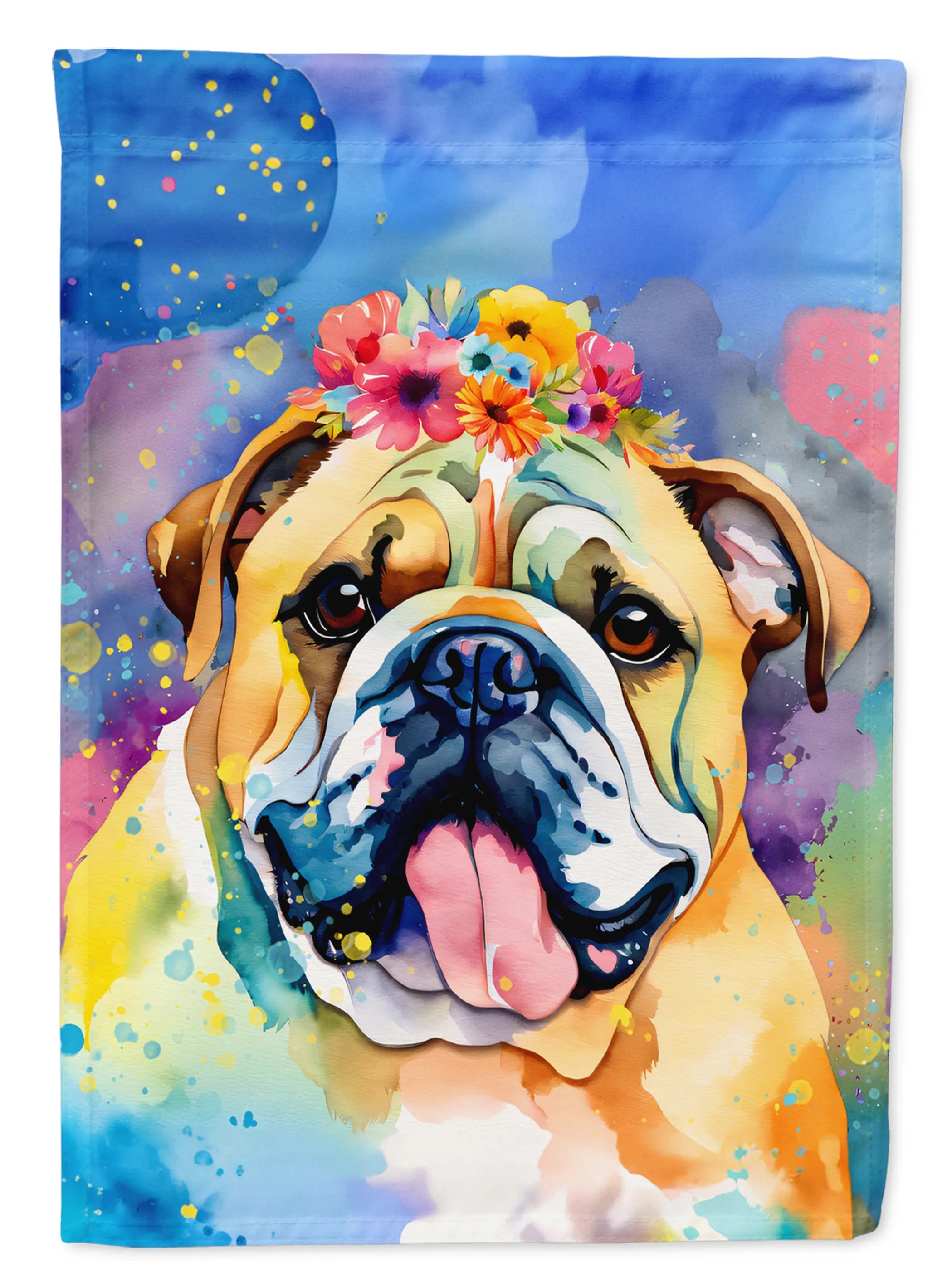 Hippie Dawg Decorative Flag - Size: GARDEN SIZE | Pack Of: 1 | Collection name: Hippie dawg