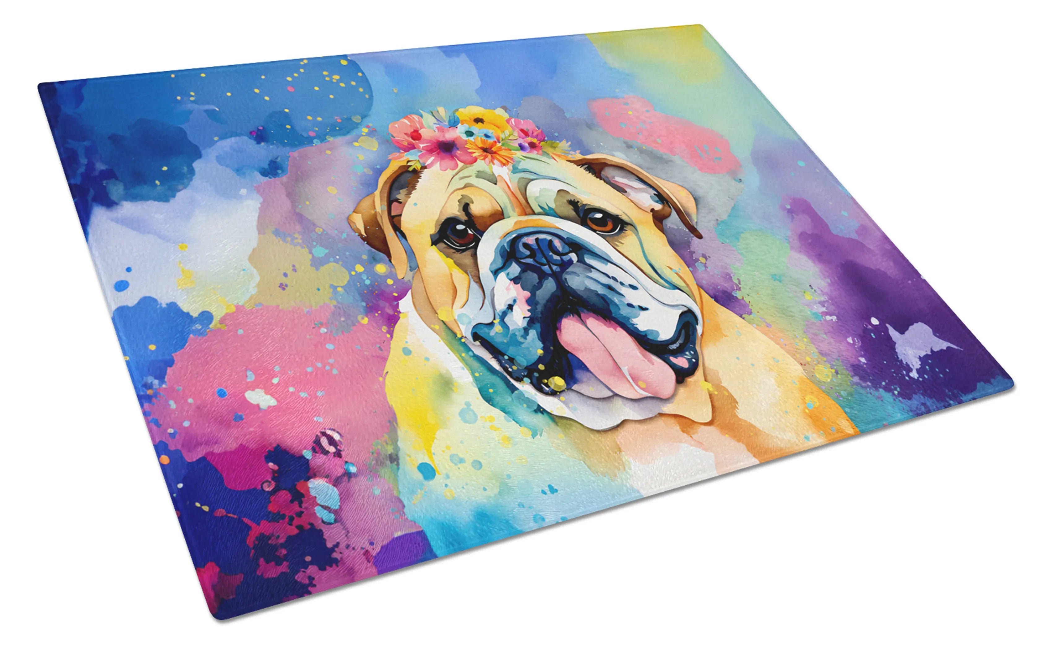 Hippie Dawg Glass Cutting Board - Size: LARGE | Pack Of: 1 | Collection name: Hippie dawg