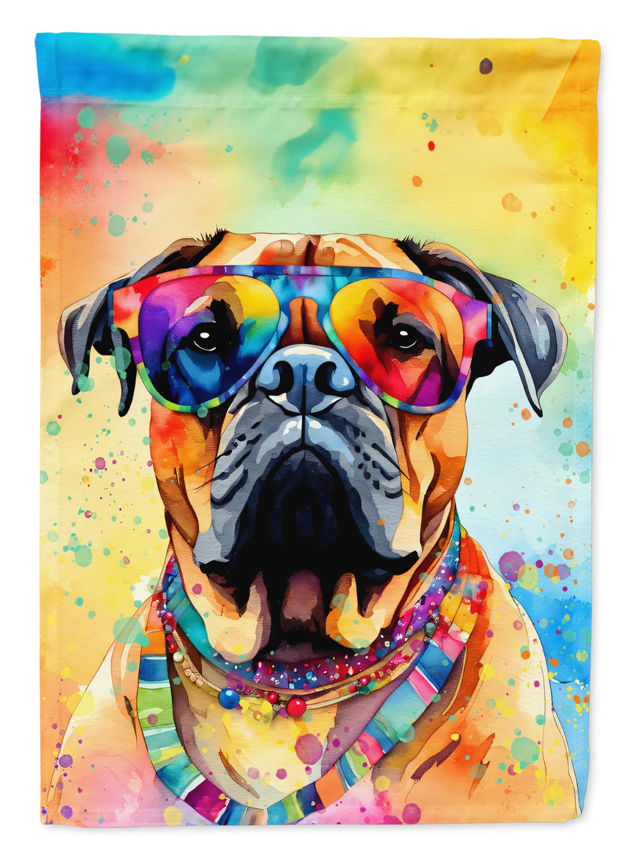 Hippie Dawg Decorative Flag - Size: GARDEN SIZE | Pack Of: 1 | Collection name: Hippie dawg