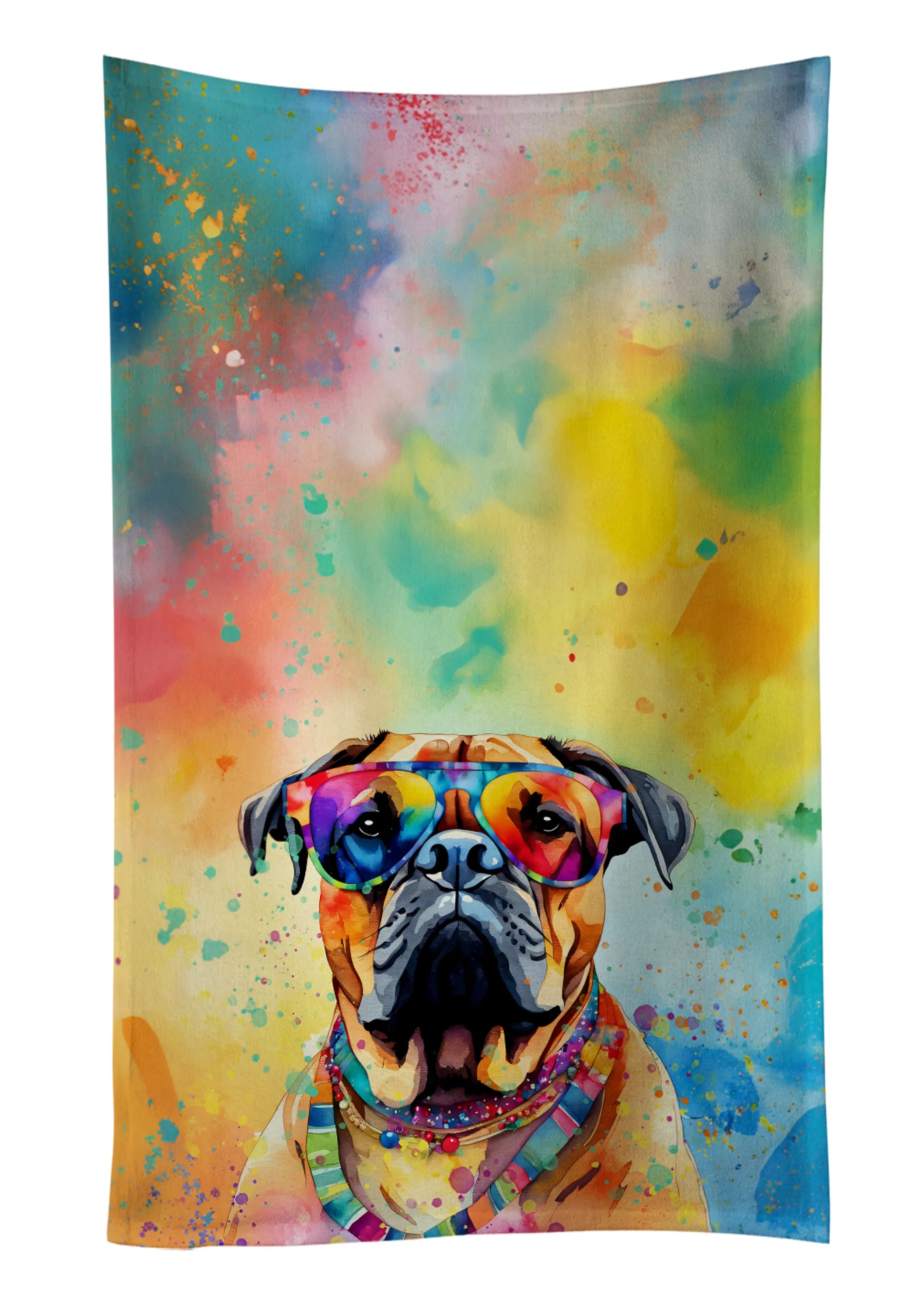 Hippie Dawg Kitchen Towel - Size: 25HX15W | Pack Of: 1 | Collection name: Hippie dawg